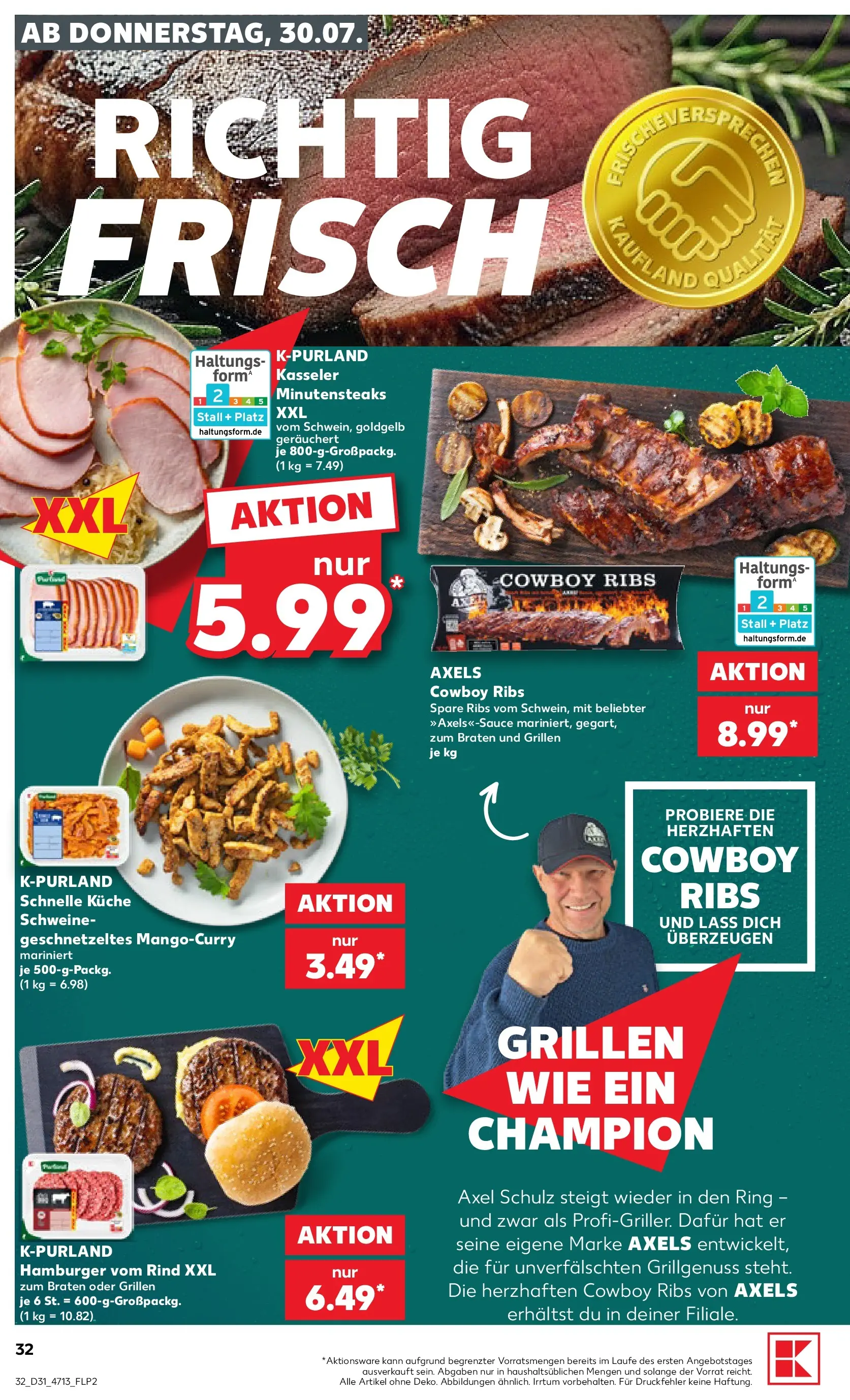 Prospekt Kaufland ab 30.07.2026 ยป Angebote und Werbung Online | Seite: 32 | Produkte: Kรผche, Spare ribs Prospekt Kaufland ab 30.07.2026 ยป Angebote Online zum Blรคttern | Seite: 32 | Produkte: Kรผche, Spare ribs