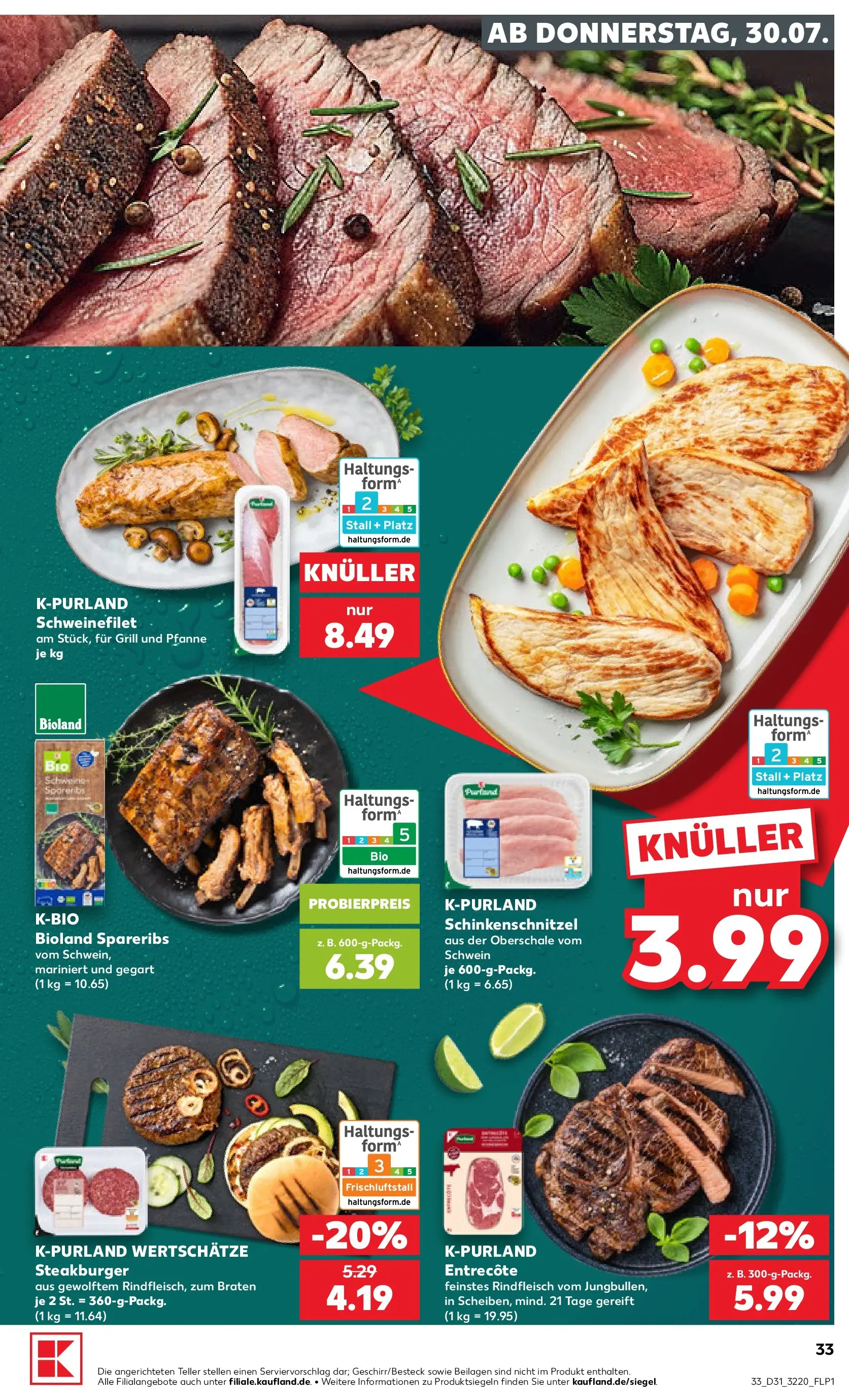 Prospekt Kaufland ab 30.07.2026 ยป Angebote und Werbung Online | Seite: 33 | Produkte: Grill, Entrecote, Schweinefilet, Rindfleisch Prospekt Kaufland ab 30.07.2026 ยป Angebote Online zum Blรคttern | Seite: 33 | Produkte: Grill, Entrecote, Schweinefilet, Rindfleisch