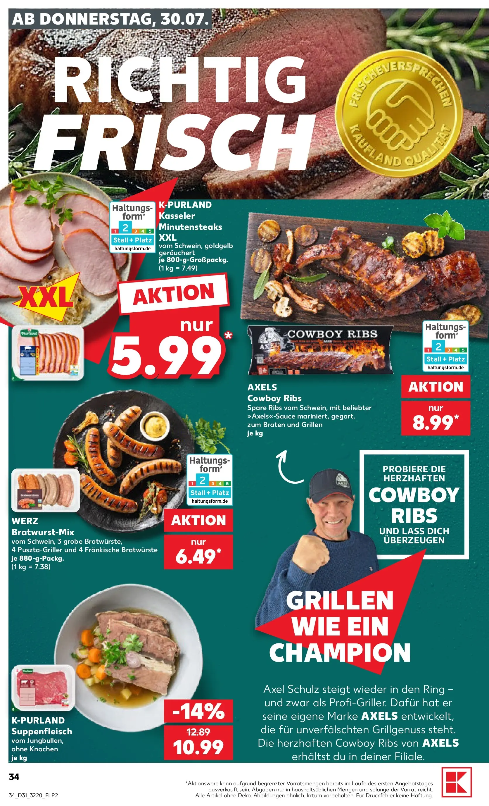 Prospekt Kaufland ab 30.07.2026 ยป Angebote und Werbung Online | Seite: 34 | Produkte: Spare ribs, Suppenfleisch Prospekt Kaufland ab 30.07.2026 ยป Angebote Online zum Blรคttern | Seite: 34 | Produkte: Spare ribs, Suppenfleisch
