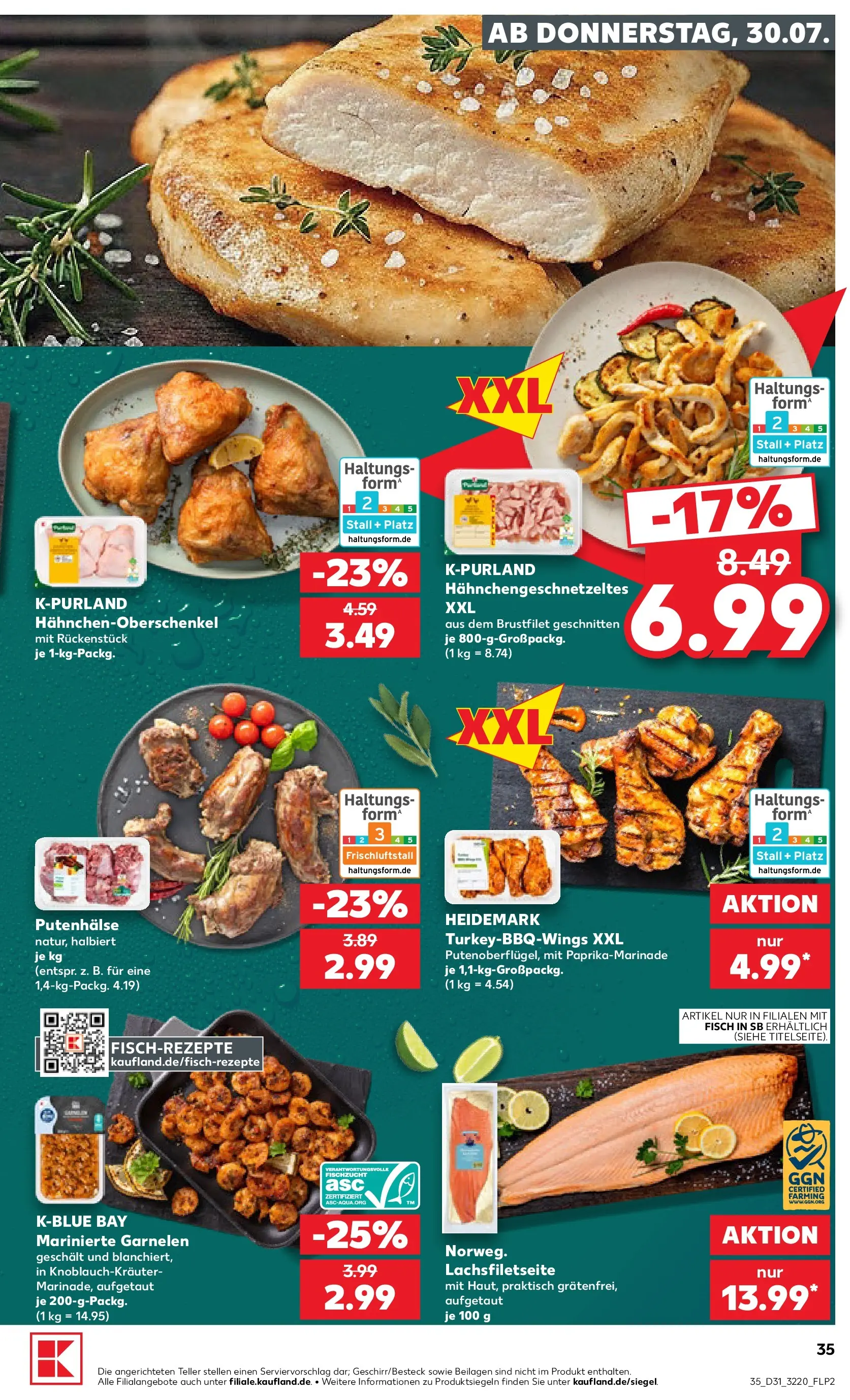 Prospekt Kaufland ab 30.07.2026 ยป Angebote und Werbung Online | Seite: 35 | Produkte: Garnelen, Fisch Prospekt Kaufland ab 30.07.2026 ยป Angebote Online zum Blรคttern | Seite: 35 | Produkte: Garnelen, Fisch