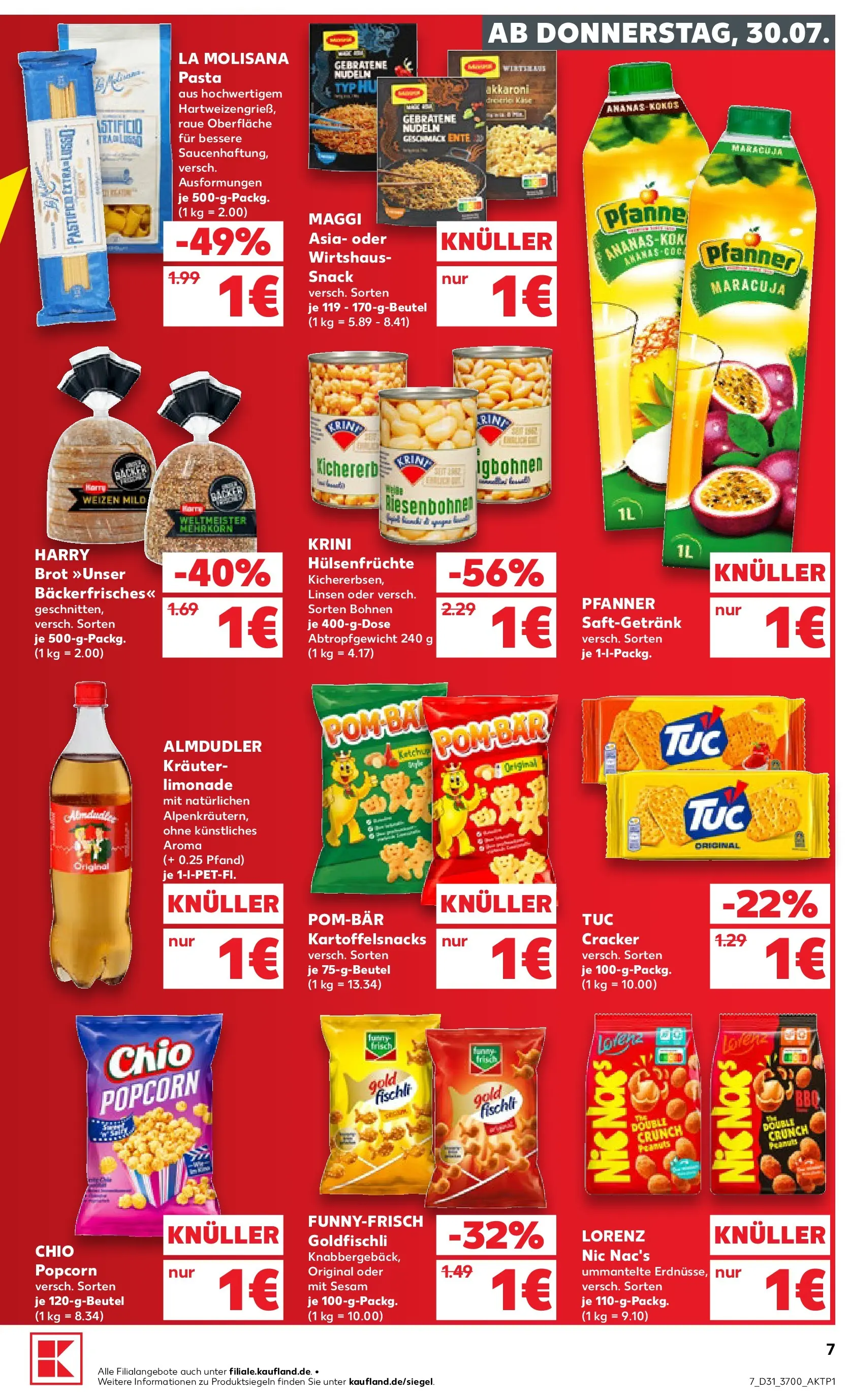 Prospekt Kaufland ab 30.07.2026 ยป Angebote und Werbung Online | Seite: 7 | Produkte: Maggi, Ananas, Pasta, Ente Prospekt Kaufland ab 30.07.2026 ยป Angebote Online zum Blรคttern | Seite: 7 | Produkte: Maggi, Ananas, Pasta, Ente