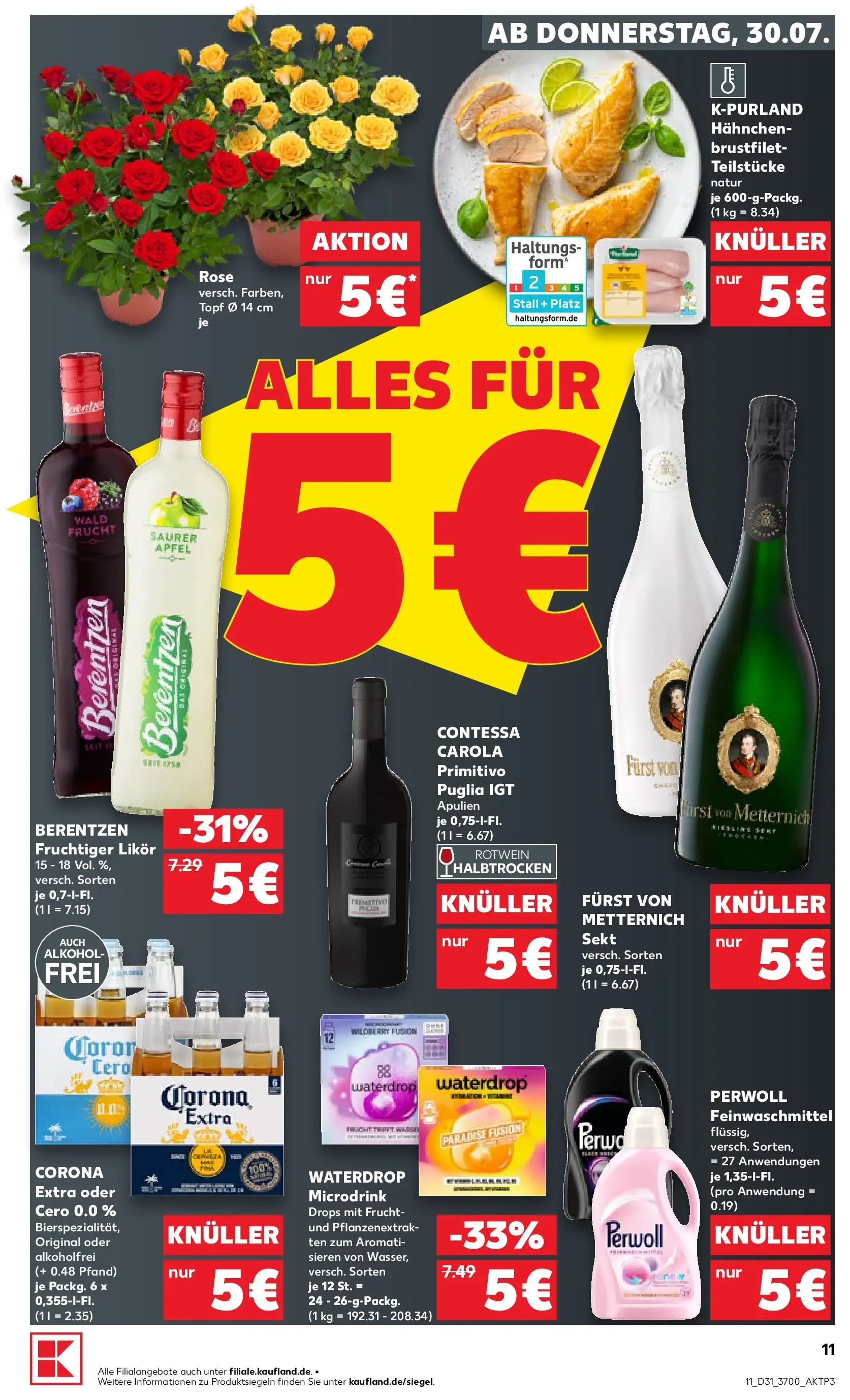 Prospekt Kaufland ab 30.07.2026 ยป Angebote und Werbung Online | Seite: 11 | Produkte: Hahnchen, Rotwein, Rotwein halbtrocken, รpfel Prospekt Kaufland ab 30.07.2026 ยป Angebote Online zum Blรคttern | Seite: 11 | Produkte: Hahnchen, Rotwein, Rotwein halbtrocken, รpfel