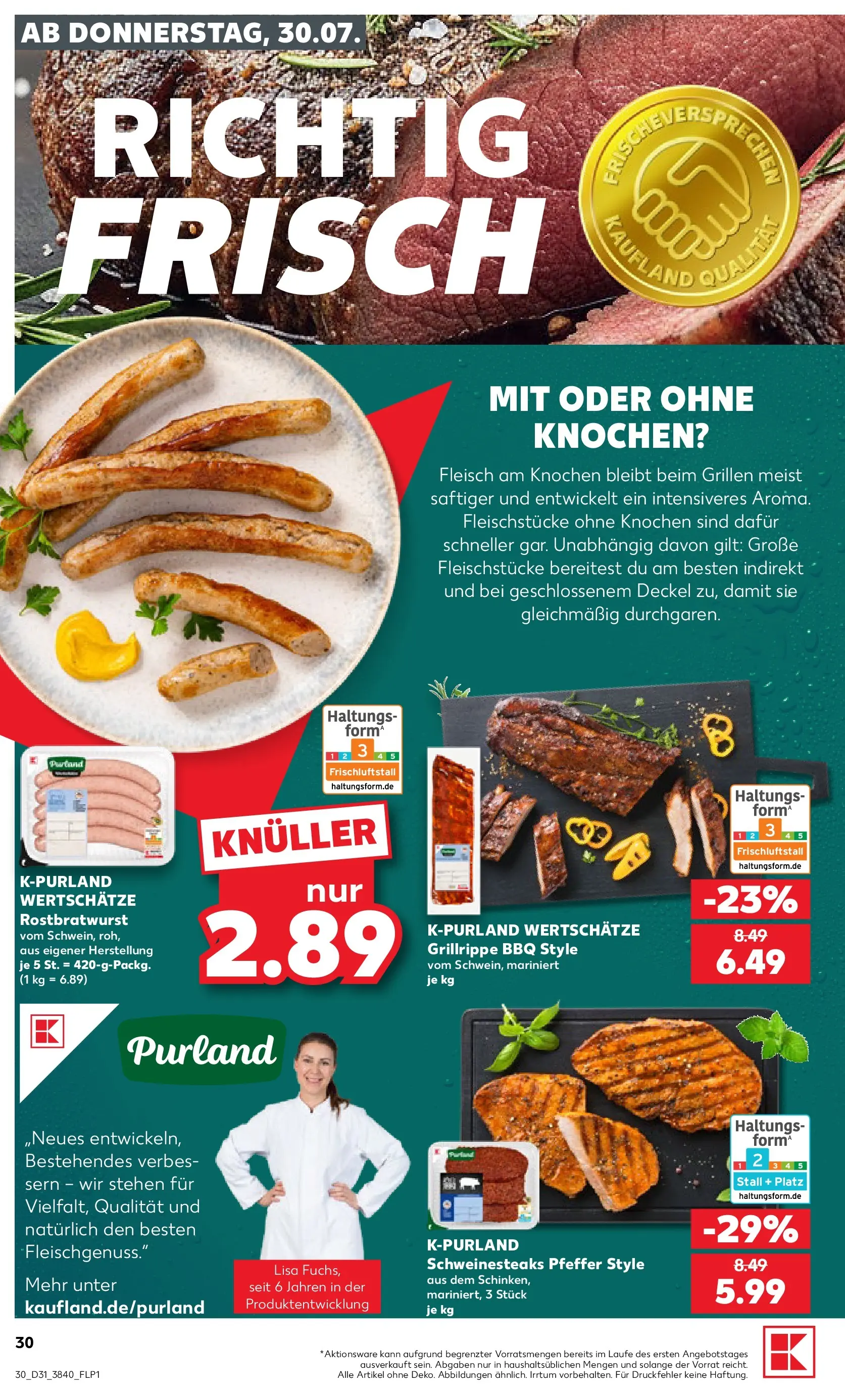 Prospekt Kaufland ab 30.07.2026 ยป Angebote und Werbung Online | Seite: 30 | Produkte: Pfeffer, Fleisch Prospekt Kaufland ab 30.07.2026 ยป Angebote Online zum Blรคttern | Seite: 30 | Produkte: Pfeffer, Fleisch