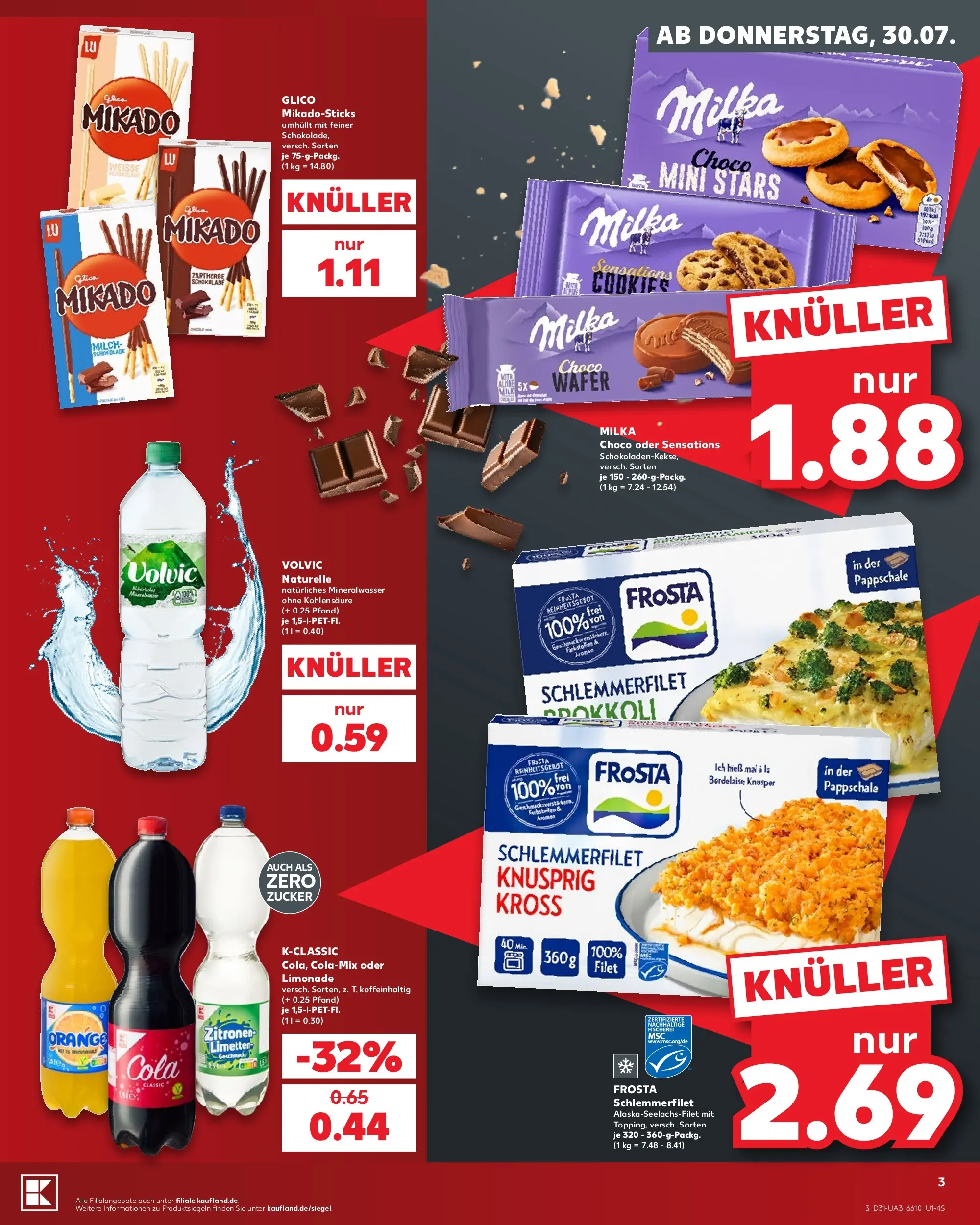 Prospekt Kaufland ab 30.07.2026 ยป Angebote und Werbung Online | Seite: 3 | Produkte: Milch, Limetten, Limonade, Frosta Prospekt Kaufland ab 30.07.2026 ยป Angebote Online zum Blรคttern | Seite: 3 | Produkte: Milch, Limetten, Limonade, Frosta
