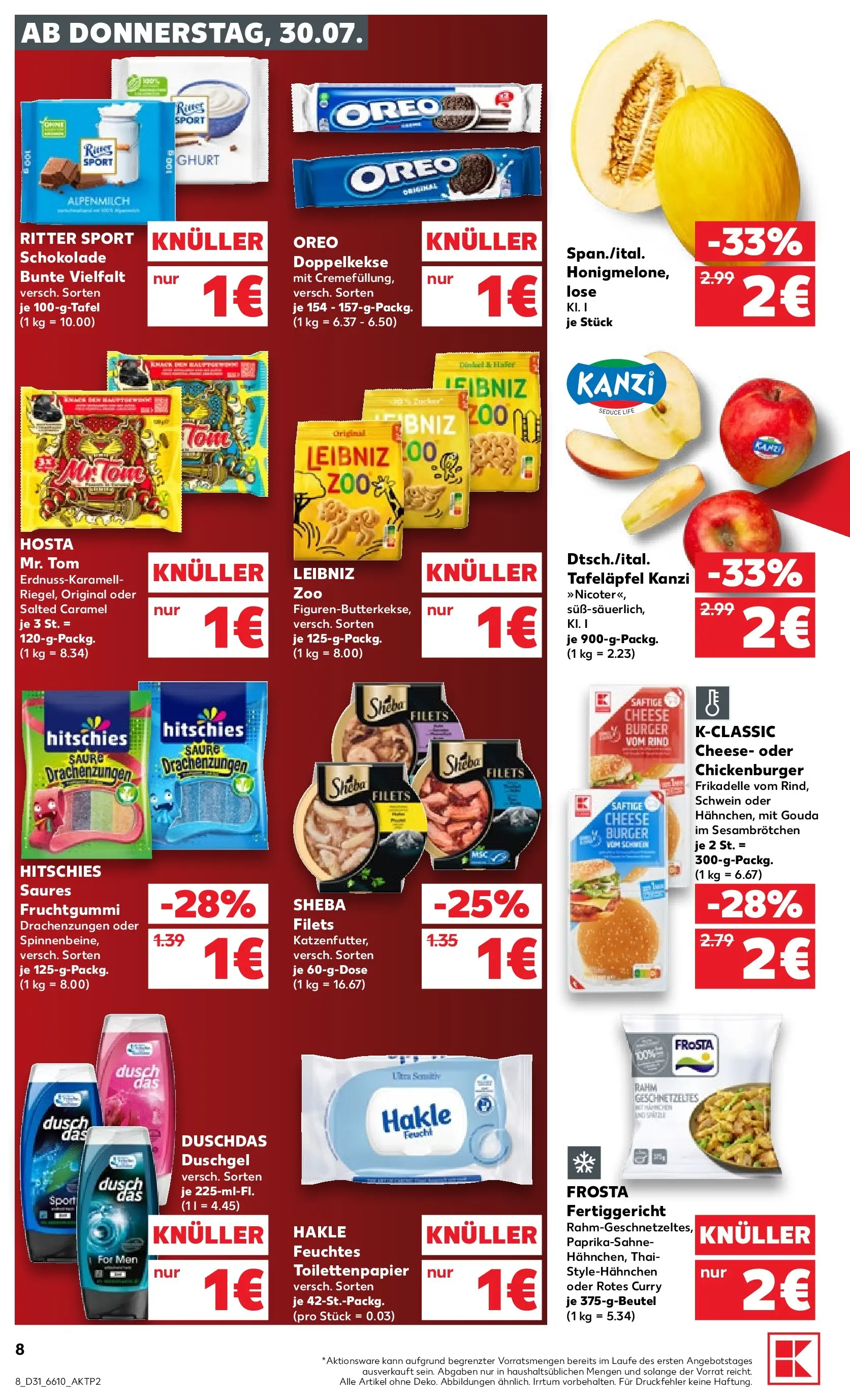 Prospekt Kaufland ab 30.07.2026 ยป Angebote und Werbung Online | Seite: 12 | Produkte: Sheba, Gouda, Burger, Toilettenpapier Prospekt Kaufland ab 30.07.2026 ยป Angebote Online zum Blรคttern | Seite: 12 | Produkte: Sheba, Gouda, Burger, Toilettenpapier