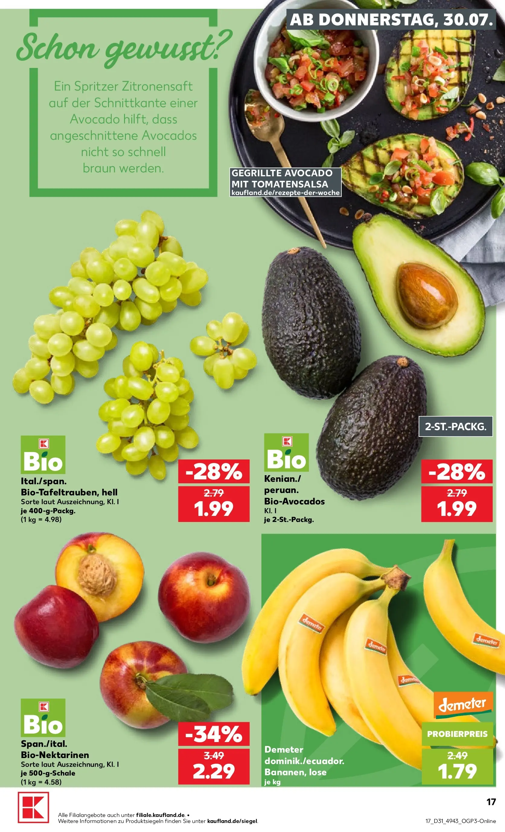 Prospekt Kaufland ab 30.07.2026 ยป Angebote und Werbung Online | Seite: 21 | Produkte: Avocado Prospekt Kaufland ab 30.07.2026 ยป Angebote Online zum Blรคttern | Seite: 21 | Produkte: Avocado