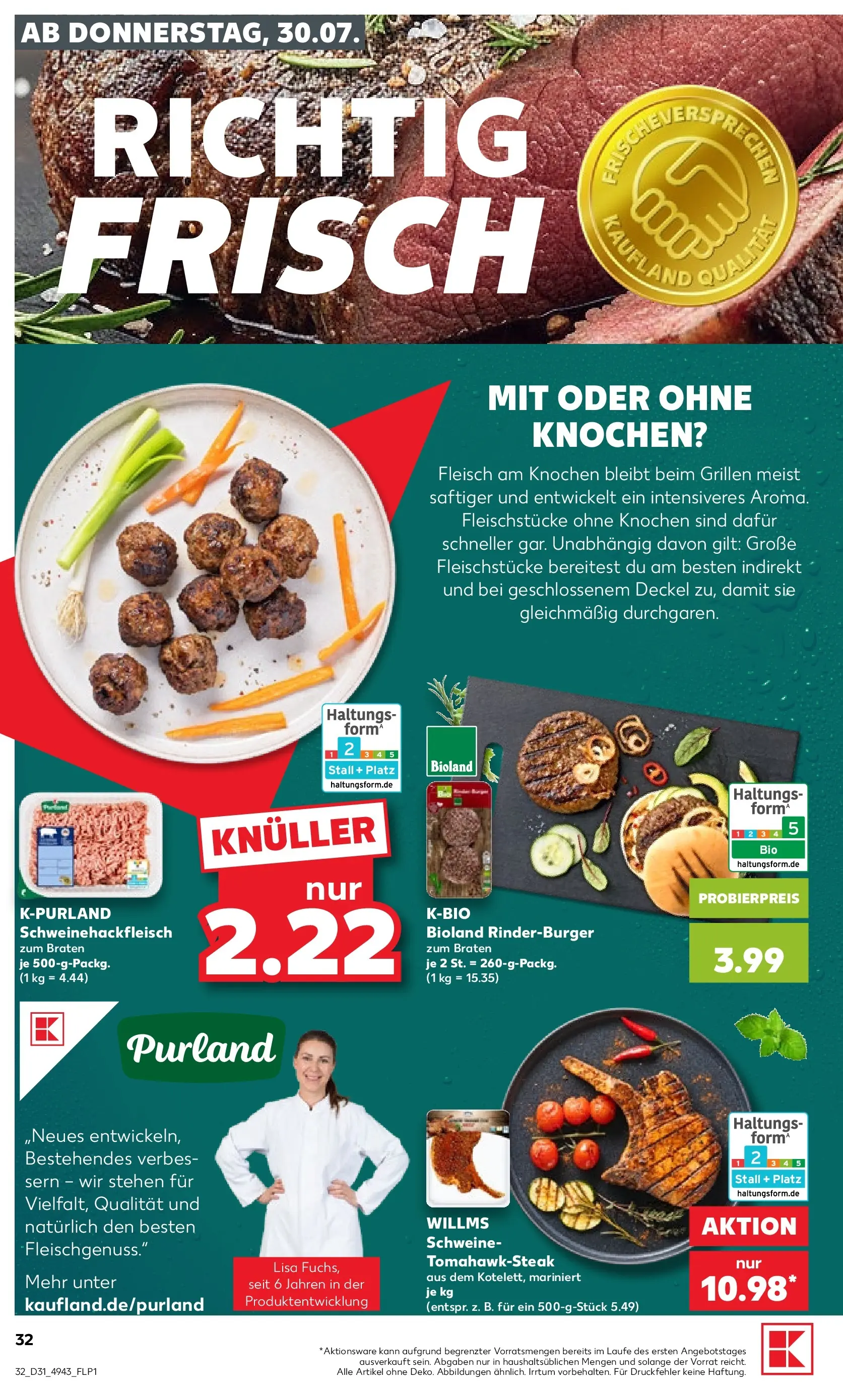 Prospekt Kaufland ab 30.07.2026 ยป Angebote und Werbung Online | Seite: 36 | Produkte: Fleisch Prospekt Kaufland ab 30.07.2026 ยป Angebote Online zum Blรคttern | Seite: 36 | Produkte: Fleisch
