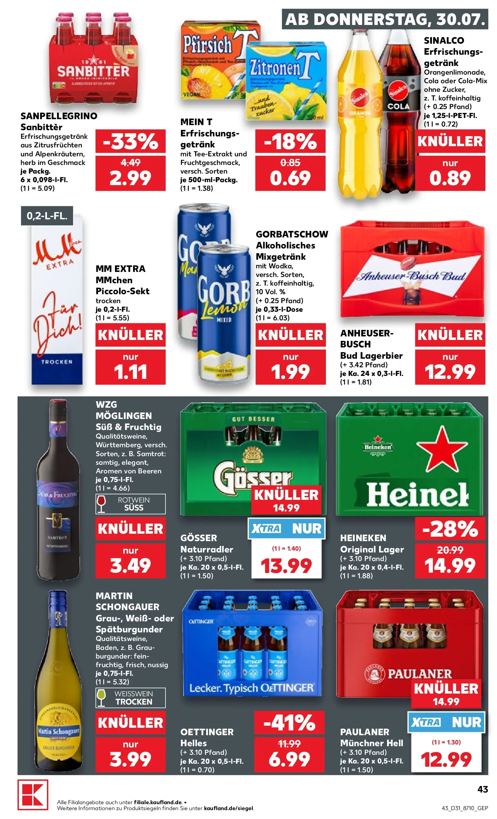 Prospekt Kaufland ab 30.07.2026 ยป Angebote und Werbung Online | Seite: 47 | Produkte: Sinalco, Weiรwein, Oettinger, Zitronen Prospekt Kaufland ab 30.07.2026 ยป Angebote Online zum Blรคttern | Seite: 47 | Produkte: Sinalco, Weiรwein, Oettinger, Zitronen