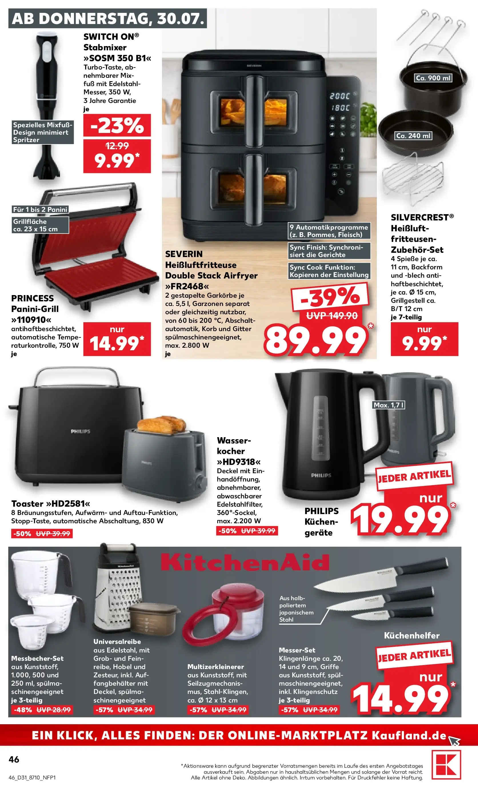 Prospekt Kaufland ab 30.07.2026 ยป Angebote und Werbung Online | Seite: 50 | Produkte: Philips, Toaster, Kocher, Spieรe Prospekt Kaufland ab 30.07.2026 ยป Angebote Online zum Blรคttern | Seite: 50 | Produkte: Philips, Toaster, Kocher, Spieรe