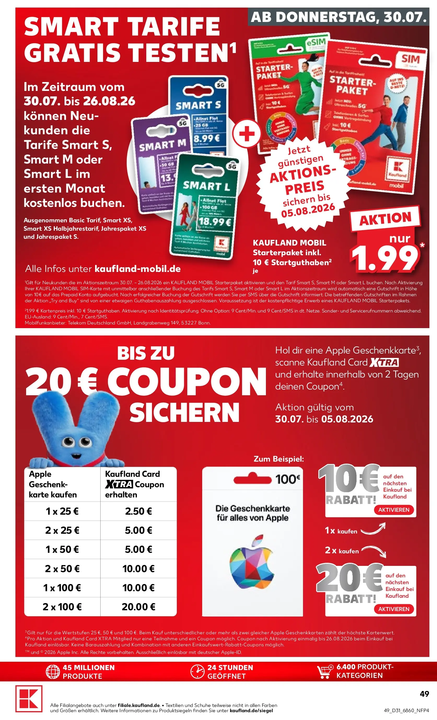 Prospekt Kaufland ab 30.07.2026 ยป Angebote und Werbung Online | Seite: 55 | Produkte: Apple Prospekt Kaufland ab 30.07.2026 ยป Angebote Online zum Blรคttern | Seite: 55 | Produkte: Apple