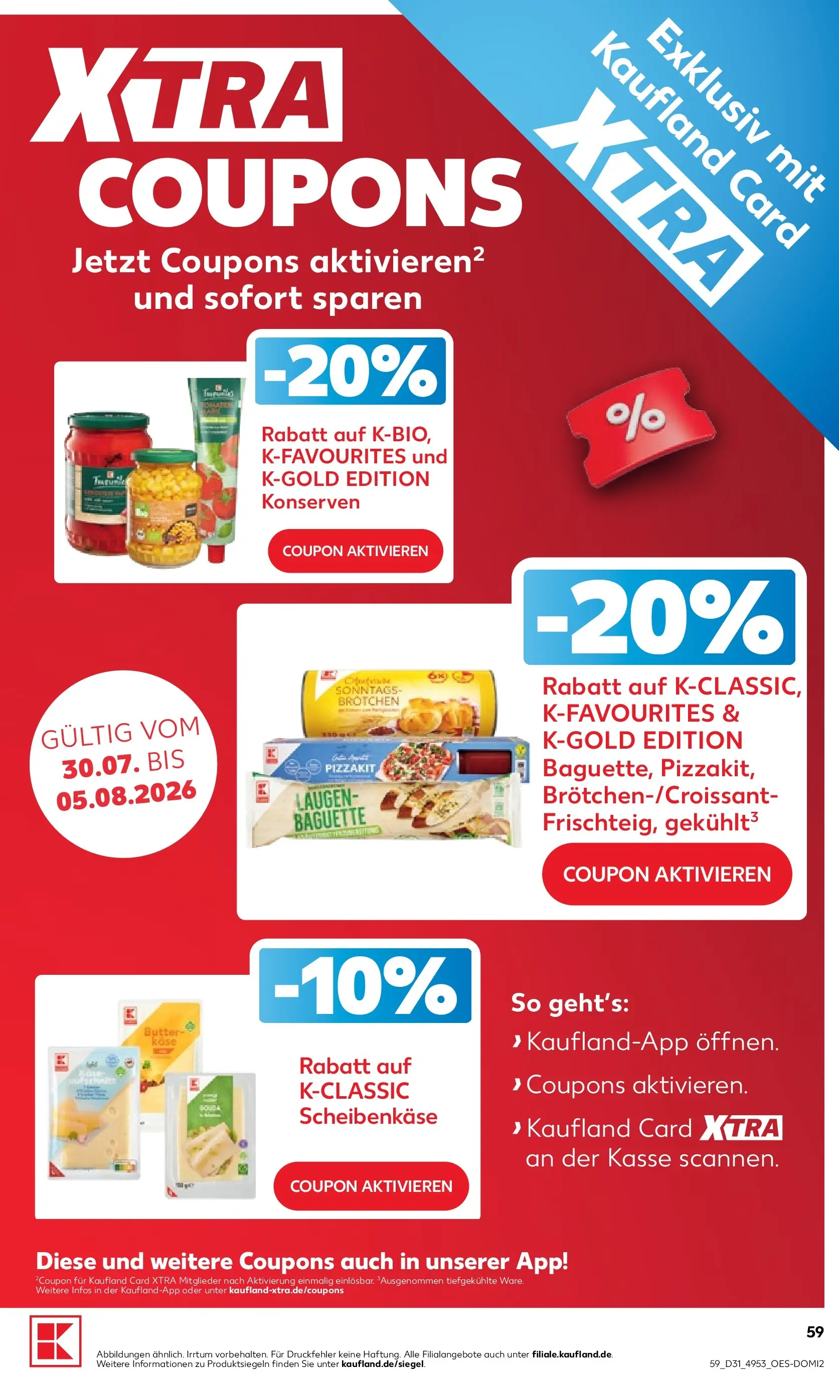 Prospekt Kaufland ab 30.07.2026 ยป Angebote und Werbung Online | Seite: 63 | Produkte: Butter, Baguette Prospekt Kaufland ab 30.07.2026 ยป Angebote Online zum Blรคttern | Seite: 63 | Produkte: Butter, Baguette