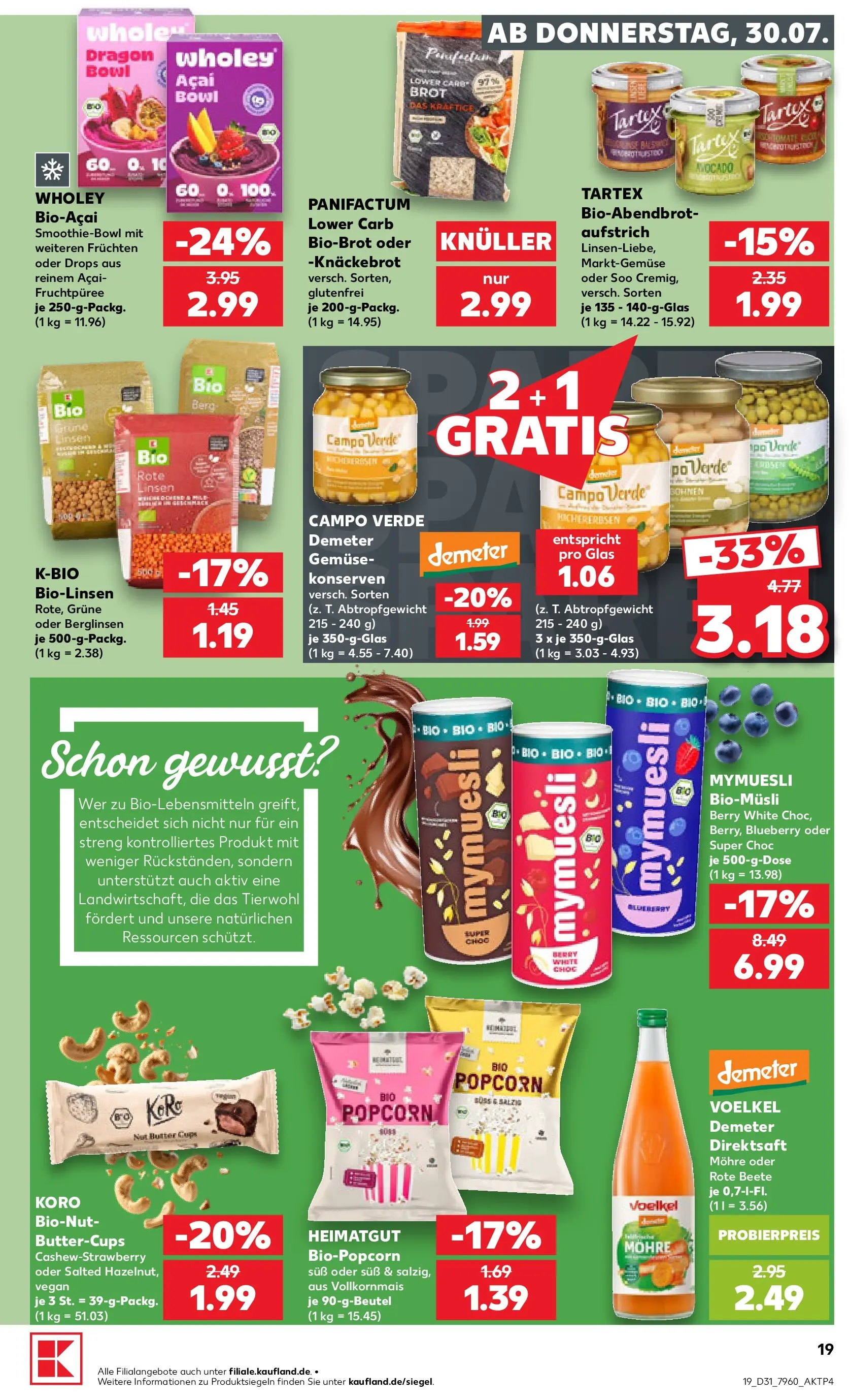 Prospekt Kaufland ab 30.07.2026 ยป Angebote und Werbung Online | Seite: 19 | Produkte: Butter, Gemรผse, Rote Beete, Brot Prospekt Kaufland ab 30.07.2026 ยป Angebote Online zum Blรคttern | Seite: 19 | Produkte: Butter, Gemรผse, Rote Beete, Brot