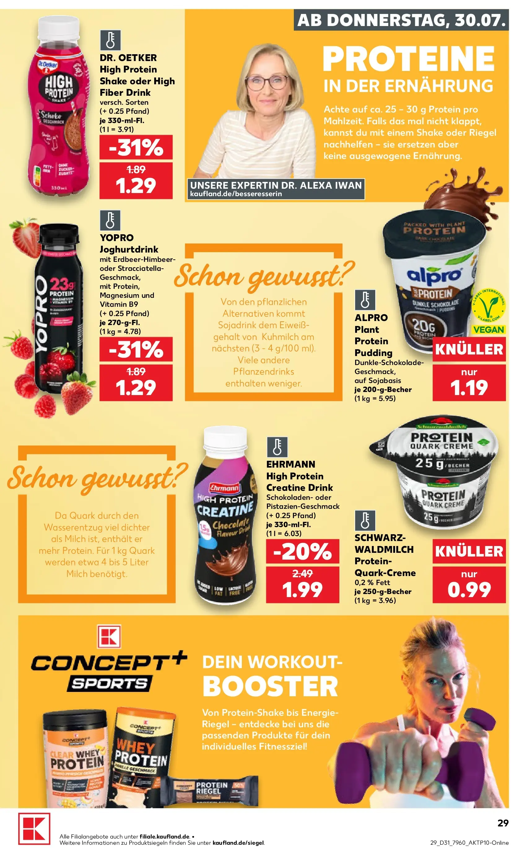Prospekt Kaufland ab 30.07.2026 ยป Angebote und Werbung Online | Seite: 29 | Produkte: Quark, Milch, Dunkle schokolade, Creme Prospekt Kaufland ab 30.07.2026 ยป Angebote Online zum Blรคttern | Seite: 29 | Produkte: Quark, Milch, Dunkle schokolade, Creme