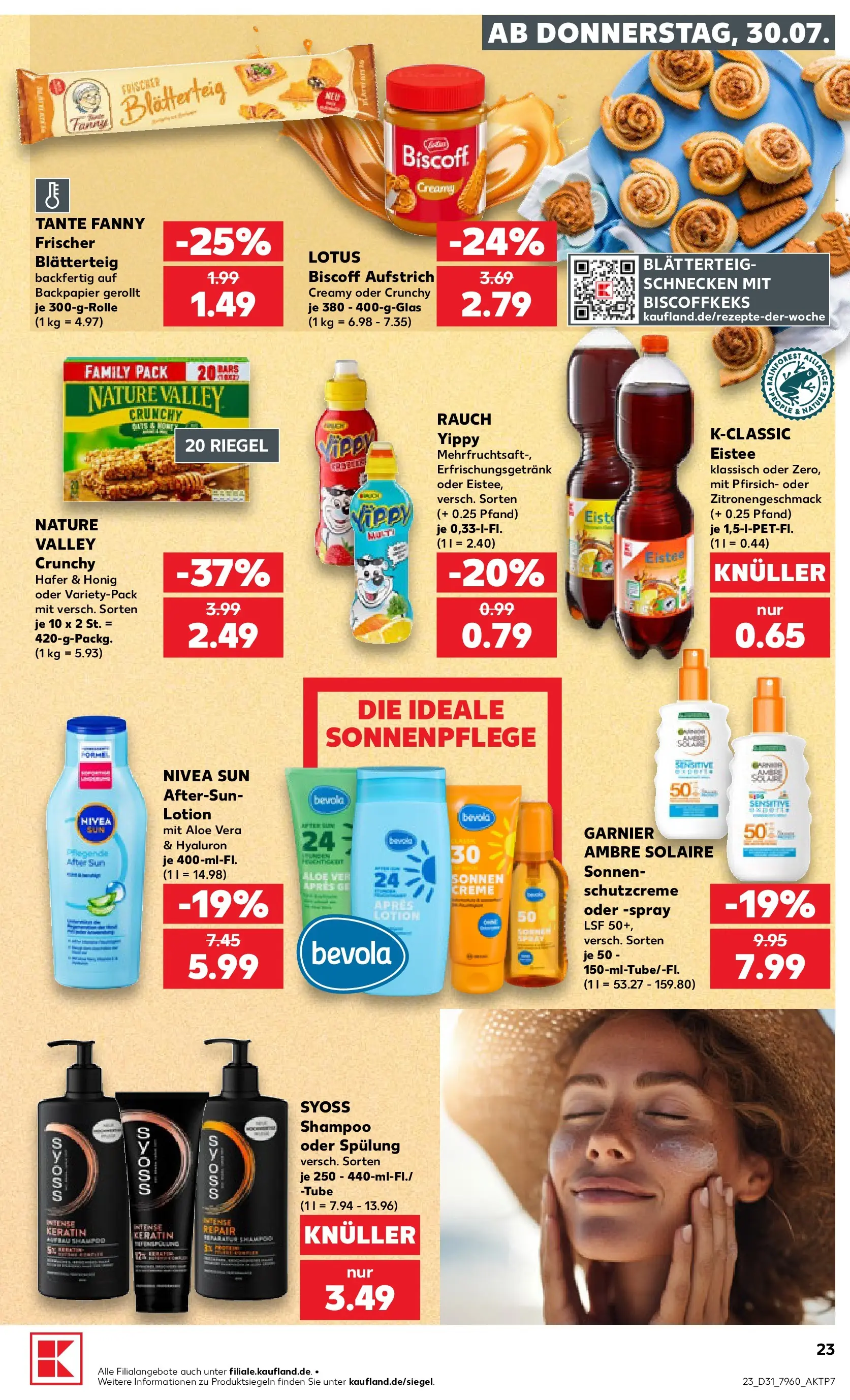 Prospekt Kaufland ab 30.07.2026 ยป Angebote und Werbung Online | Seite: 23 | Produkte: Shampoo, Spรผlung, Creme, After Sun Prospekt Kaufland ab 30.07.2026 ยป Angebote Online zum Blรคttern | Seite: 23 | Produkte: Shampoo, Spรผlung, Creme, After Sun