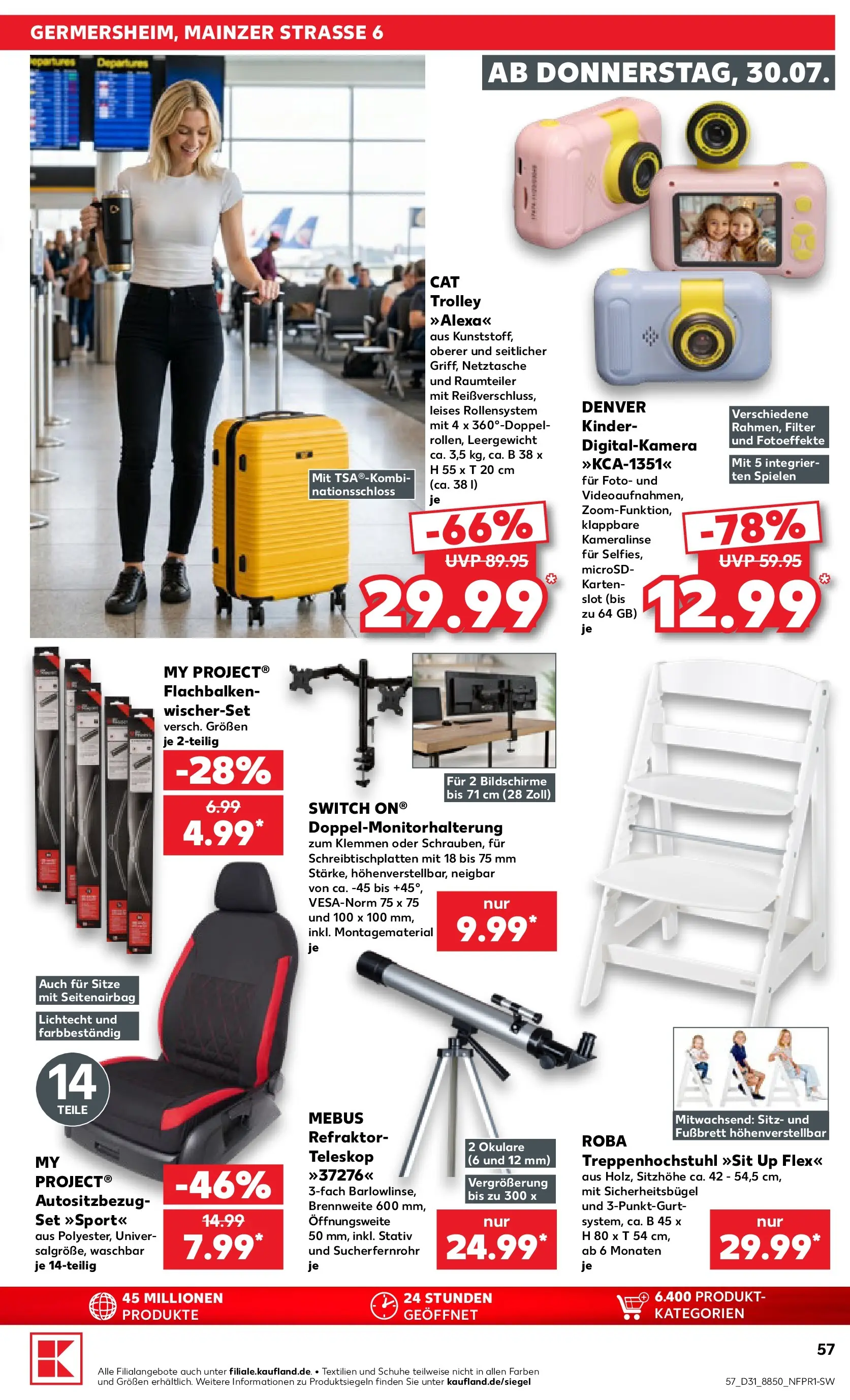Prospekt Kaufland ab 30.07.2026 ยป Angebote und Werbung Online | Seite: 57 | Produkte: Raumteiler, Digitalkamera, Stativ Prospekt Kaufland ab 30.07.2026 ยป Angebote Online zum Blรคttern | Seite: 57 | Produkte: Raumteiler, Digitalkamera, Stativ
