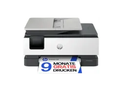 HP OfficeJet Pro 8124e mit 9 Monate HP Instant Ink, Multifunktionsdrucker, Bluetooth, WLAN, Duplexeinheit (f&uuml;r beidseitigen Druck), A4, A5, A6, Silber/Schwarz