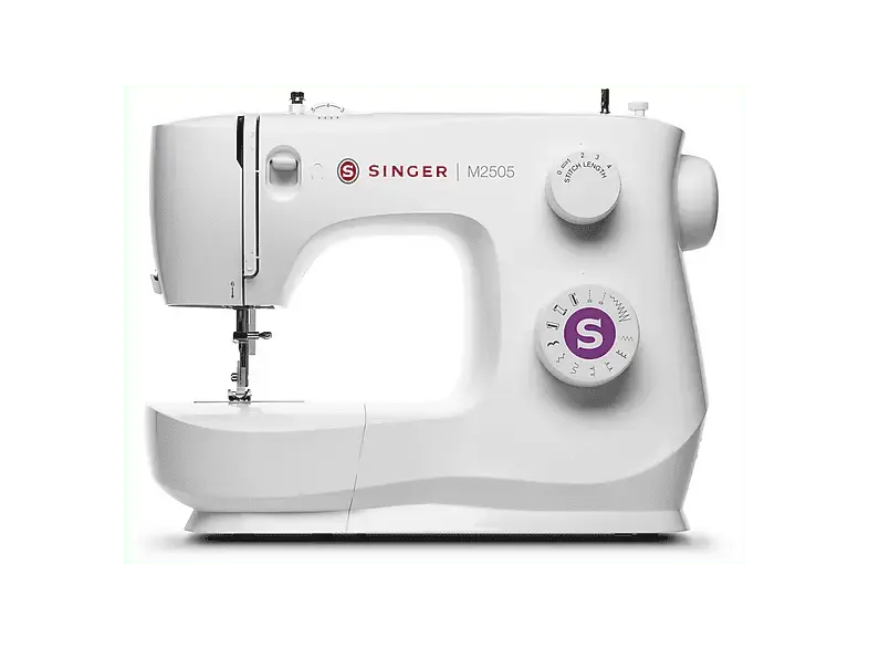 Singer M 2505 N&auml;hmaschine (85 Watt, 10-Stiche, Freiarmn&auml;hen, Wei&szlig;)