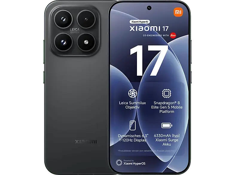 Xiaomi 17, 512 GB, Black, Dual SIM