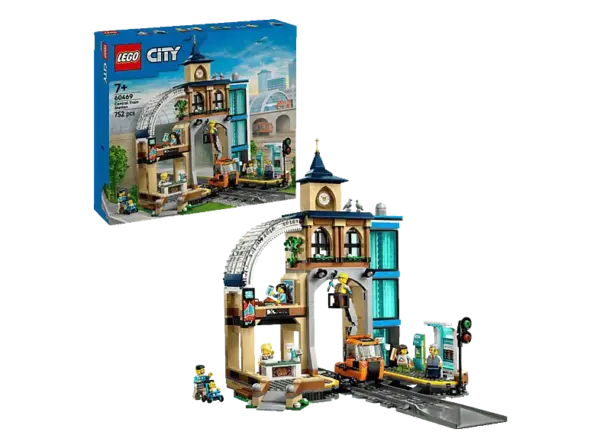 Lego City 60469 Hauptbahnhof Bausatz, Mehrfarbig