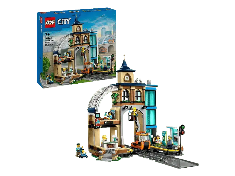 Lego City 60469 Hauptbahnhof Bausatz, Mehrfarbig