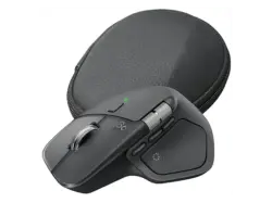 LOGITECH MX Master 4 Maus + Etui Bundle, Schwarz; Kabellose Maus