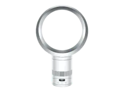 Dyson 602807-01 AM12 Tischventilator Wei&szlig; (30 Watt, schwenkbar, mit Fernbedienung, 10 Geschwindigkeitsstufen, Timerfunktion 30m, 1h, 2h, 4h, 8h)