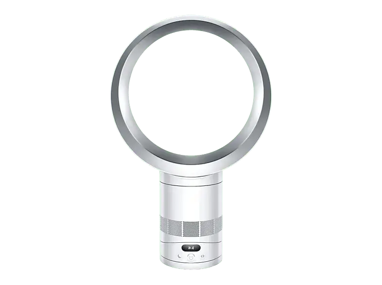 Dyson 602807-01 AM12 Tischventilator Wei&szlig; (30 Watt, schwenkbar, mit Fernbedienung, 10 Geschwindigkeitsstufen, Timerfunktion 30m, 1h, 2h, 4h, 8h)