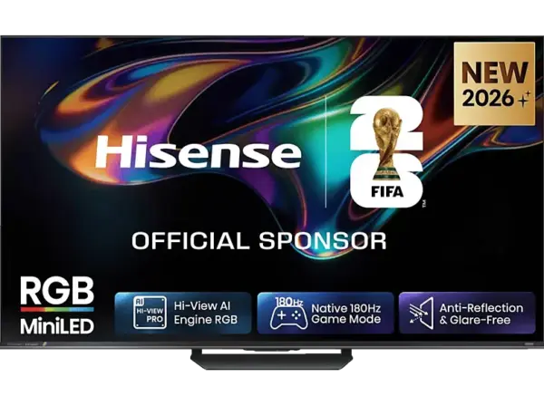 Hisense 65UR8S (2026) 65 Zoll RGB MiniLED Smart TV 4K 180 Hz; RGB MiniLED TV