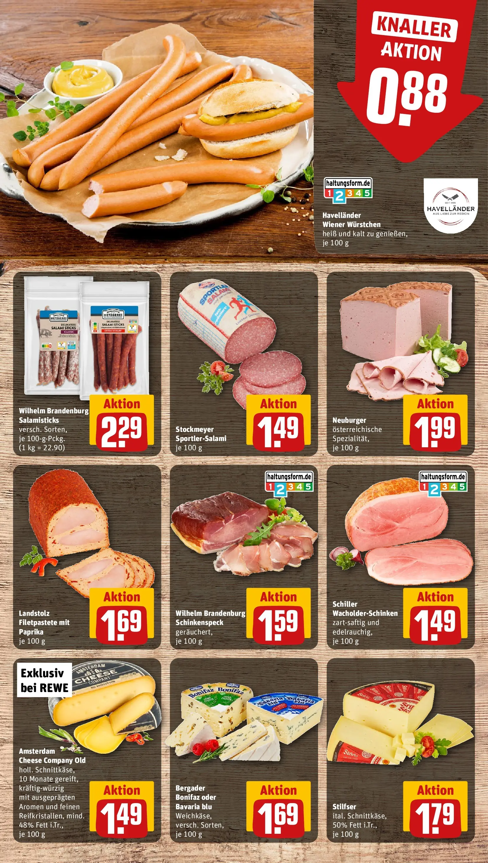 REWE Prospekt ab 27.07.2026 zum Blättern » Angebote | Seite: 10 | Produkte: Wiener wurstchen, Paprika, Salami