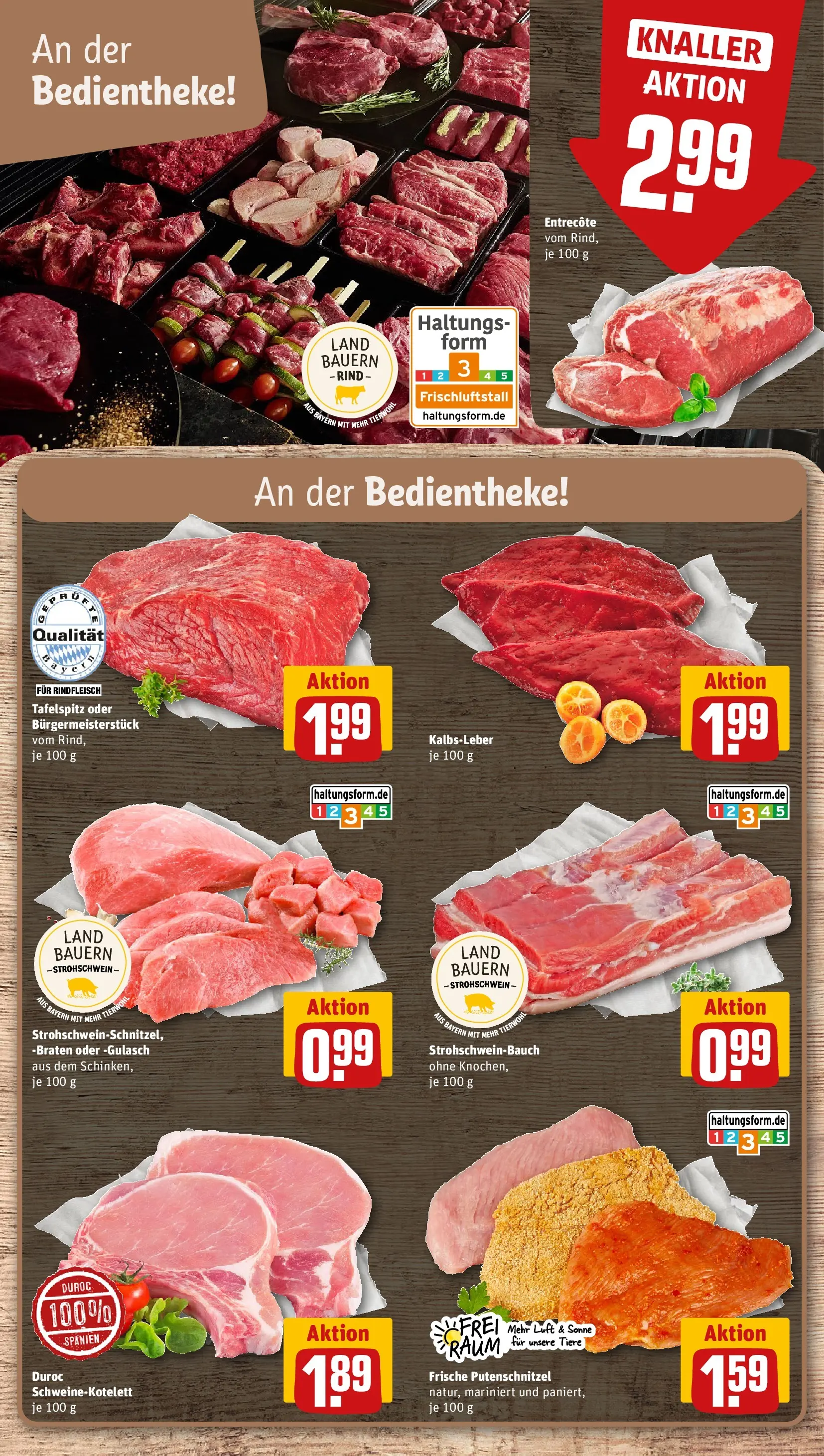 REWE Prospekt ab 27.07.2026 zum Blättern » Angebote | Seite: 8 | Produkte: Tafelspitz, Entrecote, Putenschnitzel, Rindfleisch