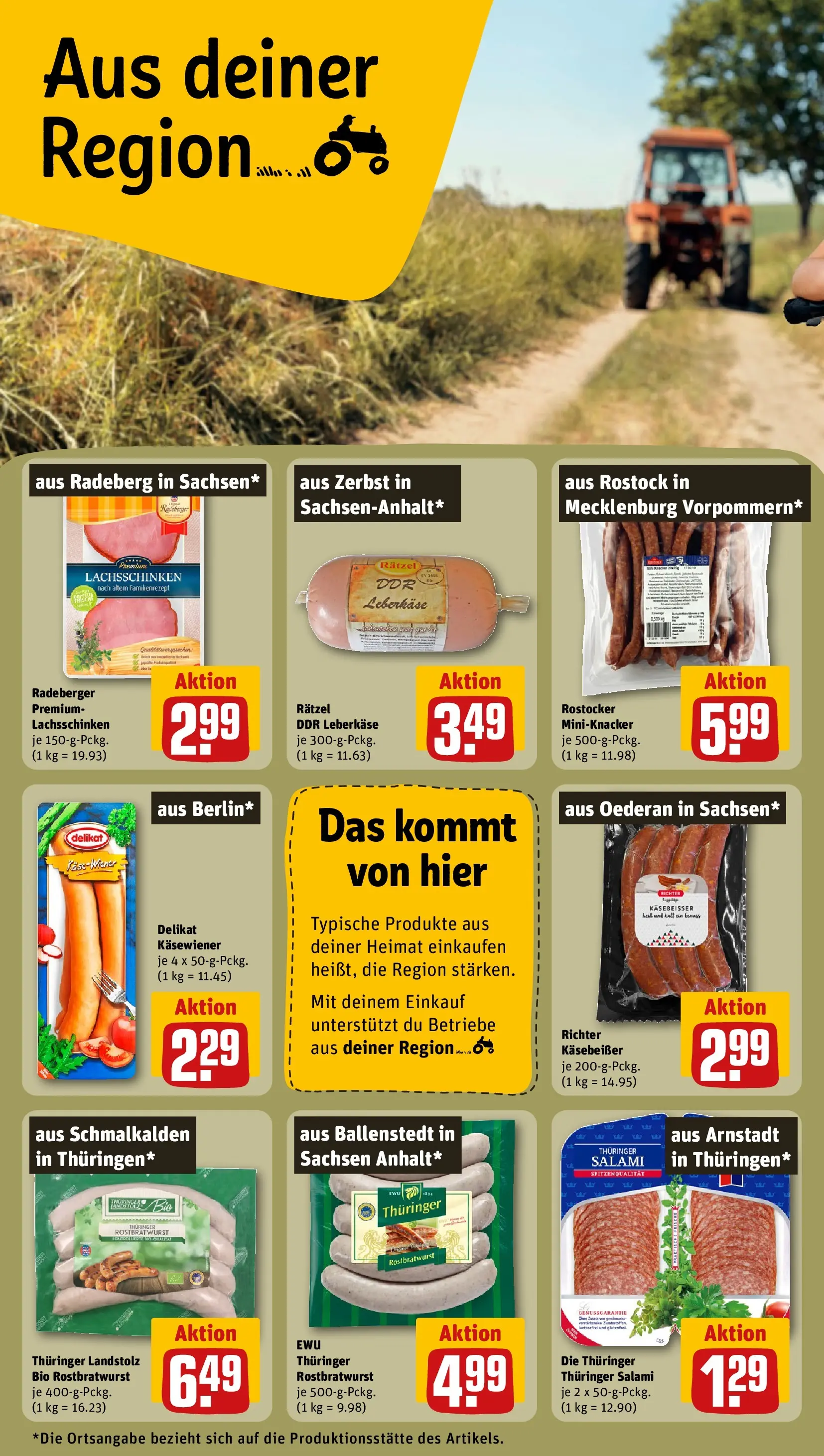 REWE Prospekt ab 27.07.2026 zum Blättern » Angebote | Seite: 28 | Produkte: Salami, Leberkase