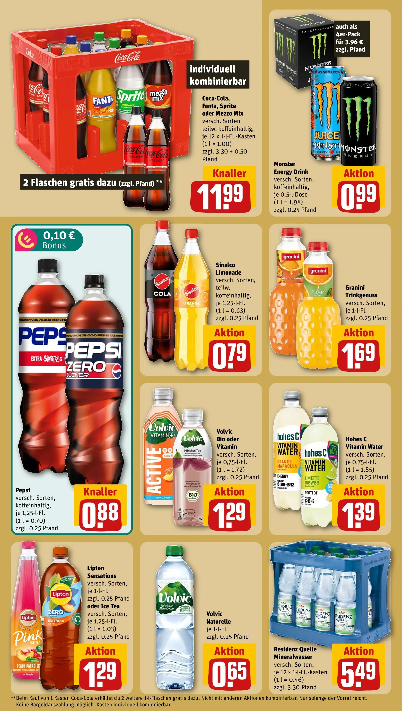 REWE Prospekt ab 27.07.2026 zum Blättern » Angebote | Seite: 16 | Produkte: Fanta, Mineralwasser, Granini, Oder mezzo mix