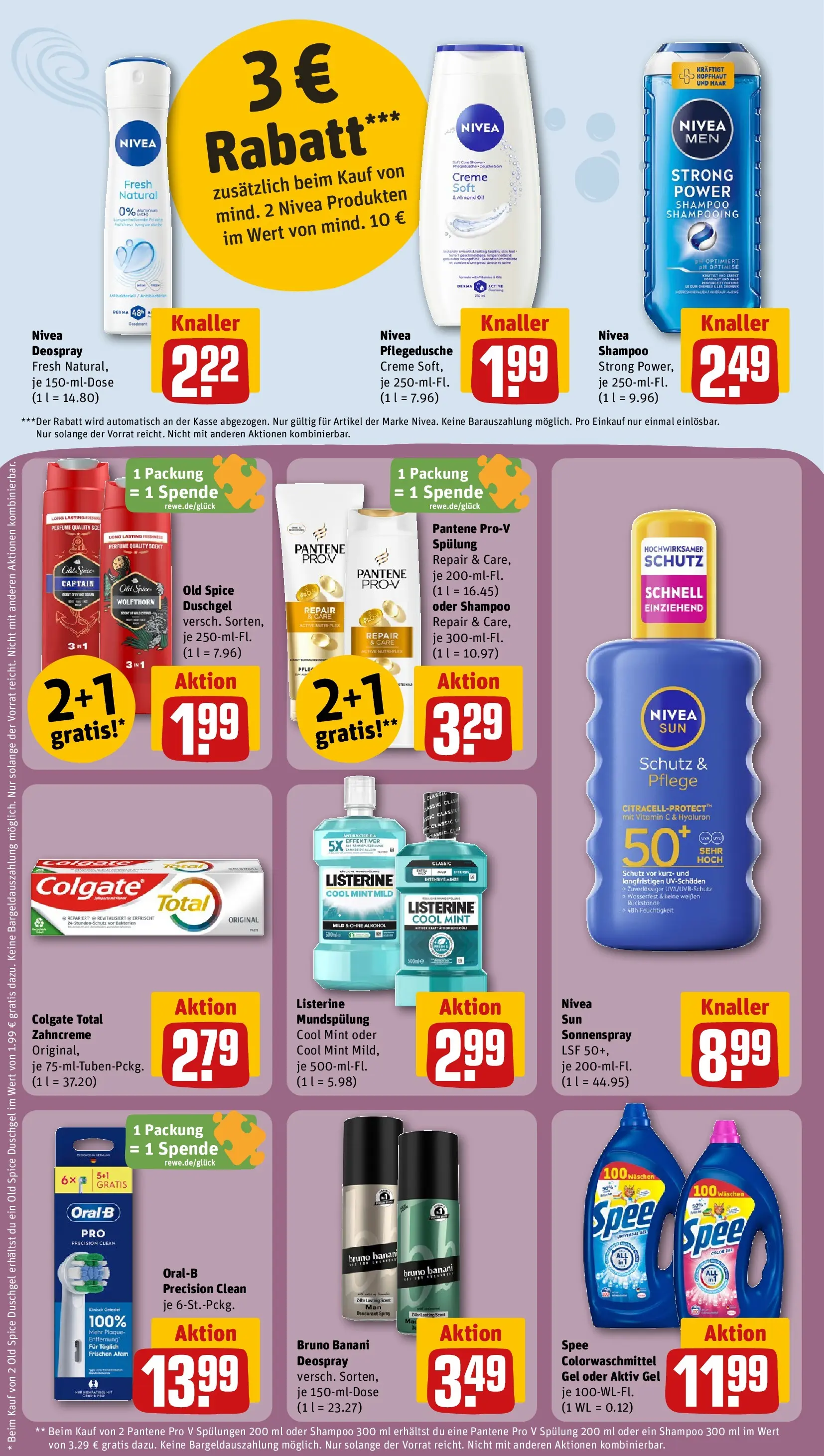 REWE Prospekt ab 27.07.2026 zum Blättern » Angebote | Seite: 29 | Produkte: Duschgel, Deodorant, Spee, Deospray
