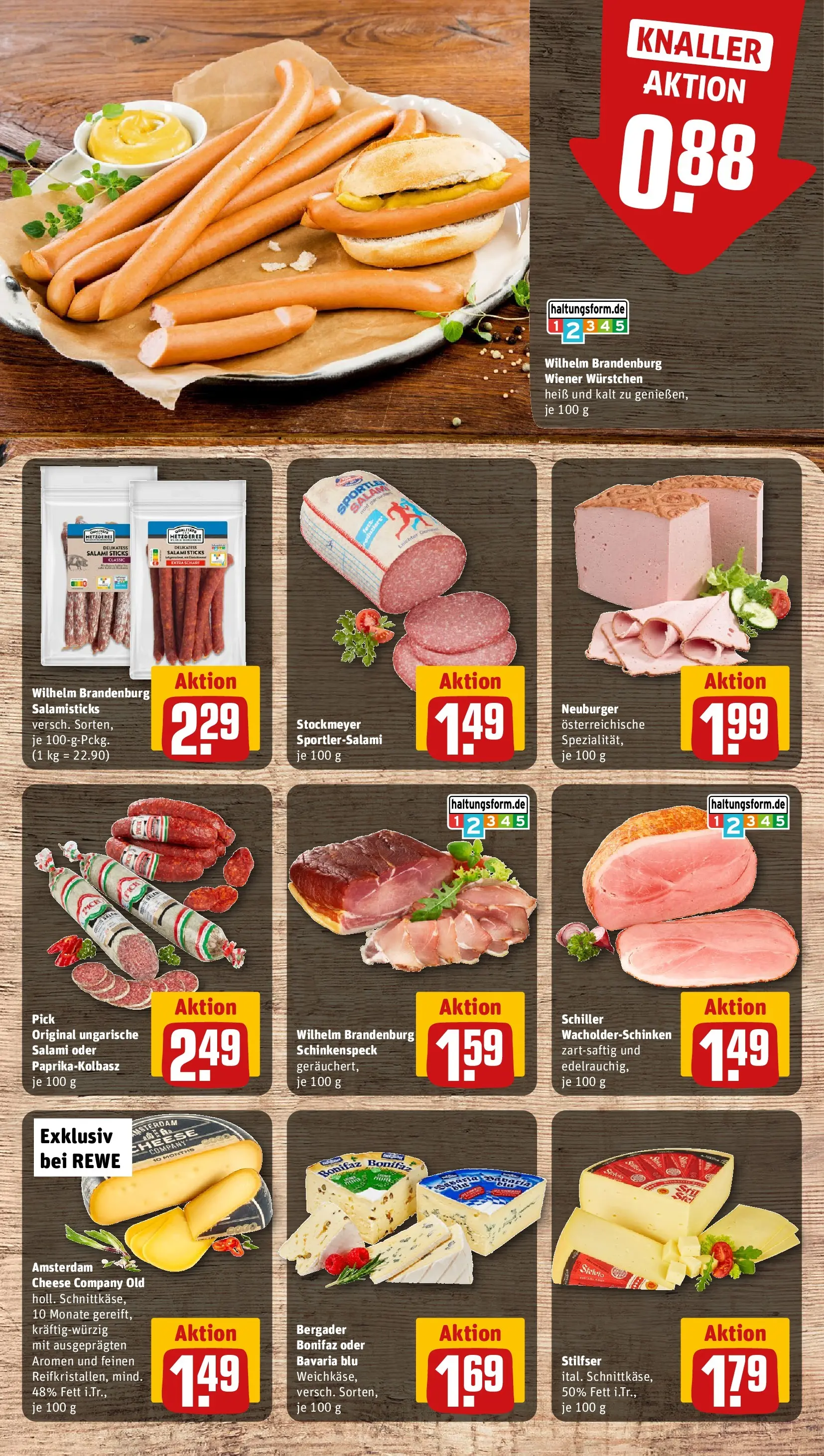 REWE Prospekt ab 27.07.2026 zum Blättern » Angebote | Seite: 10 | Produkte: Wiener wurstchen, Salami