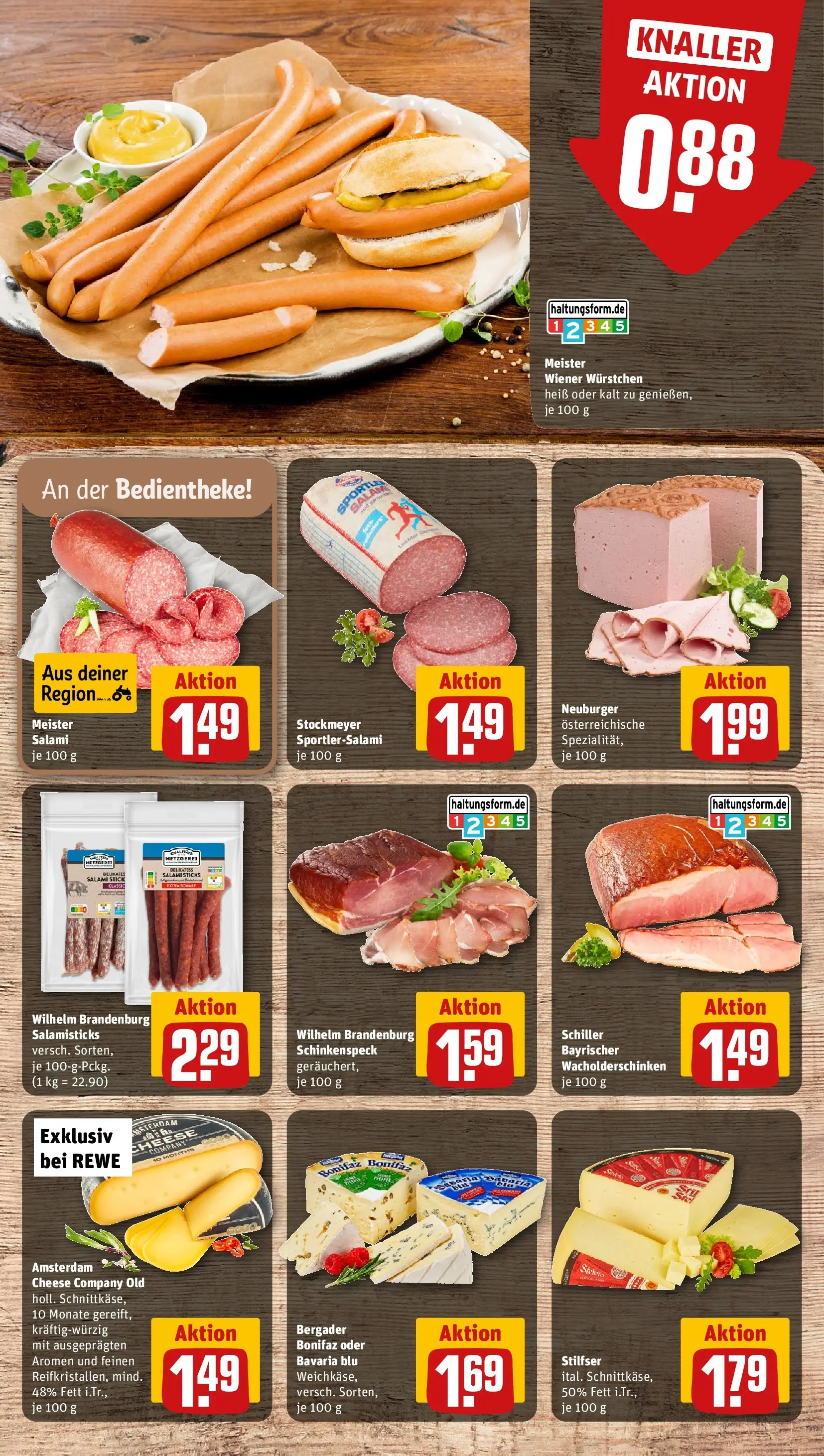 REWE Prospekt ab 27.07.2026 zum Blättern » Angebote | Seite: 12 | Produkte: Wiener wurstchen, Salami