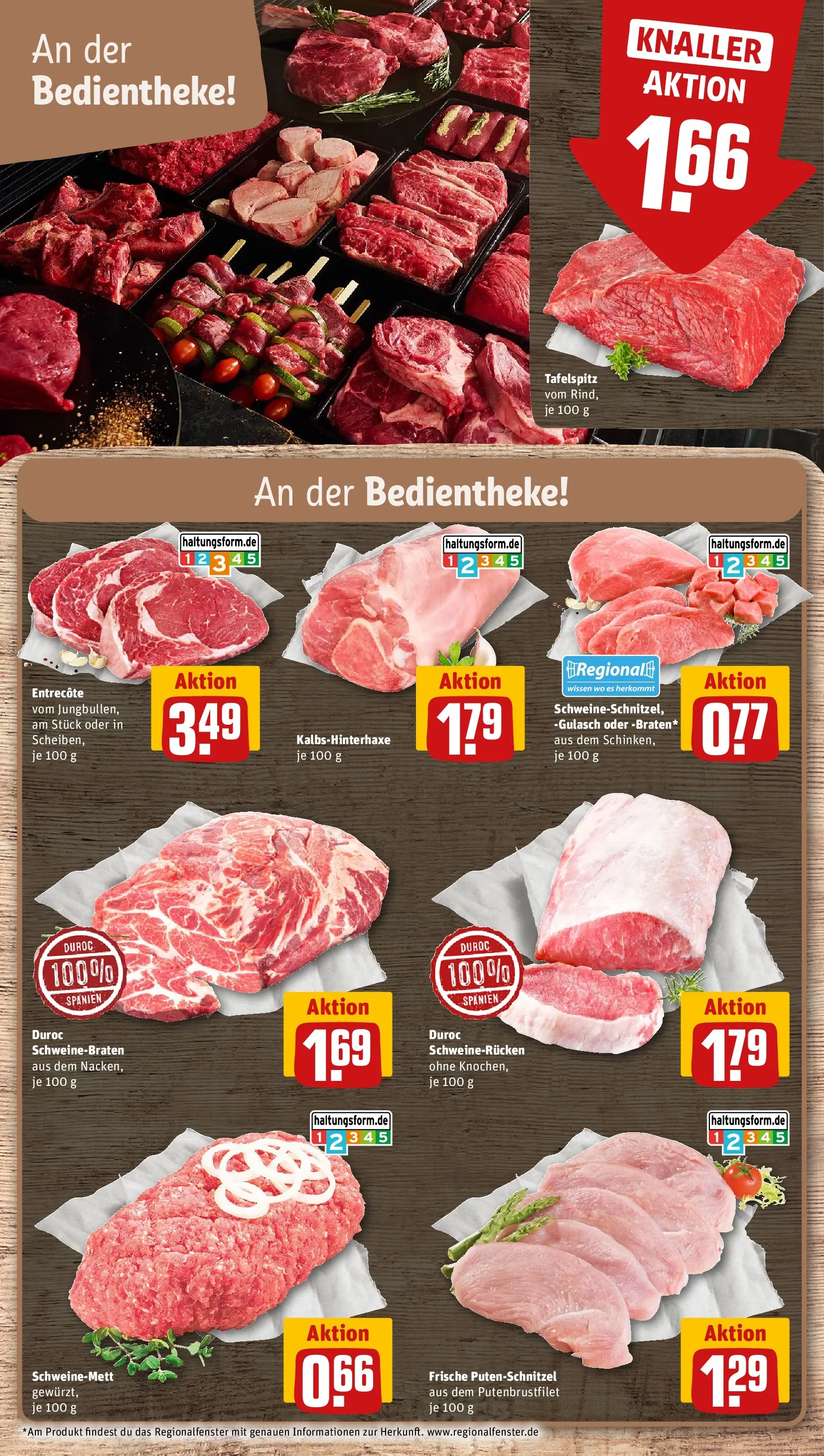 REWE Prospekt ab 27.07.2026 zum Blättern » Angebote | Seite: 8 | Produkte: Tafelspitz, Entrecote, Gulasch, Schweinerucken