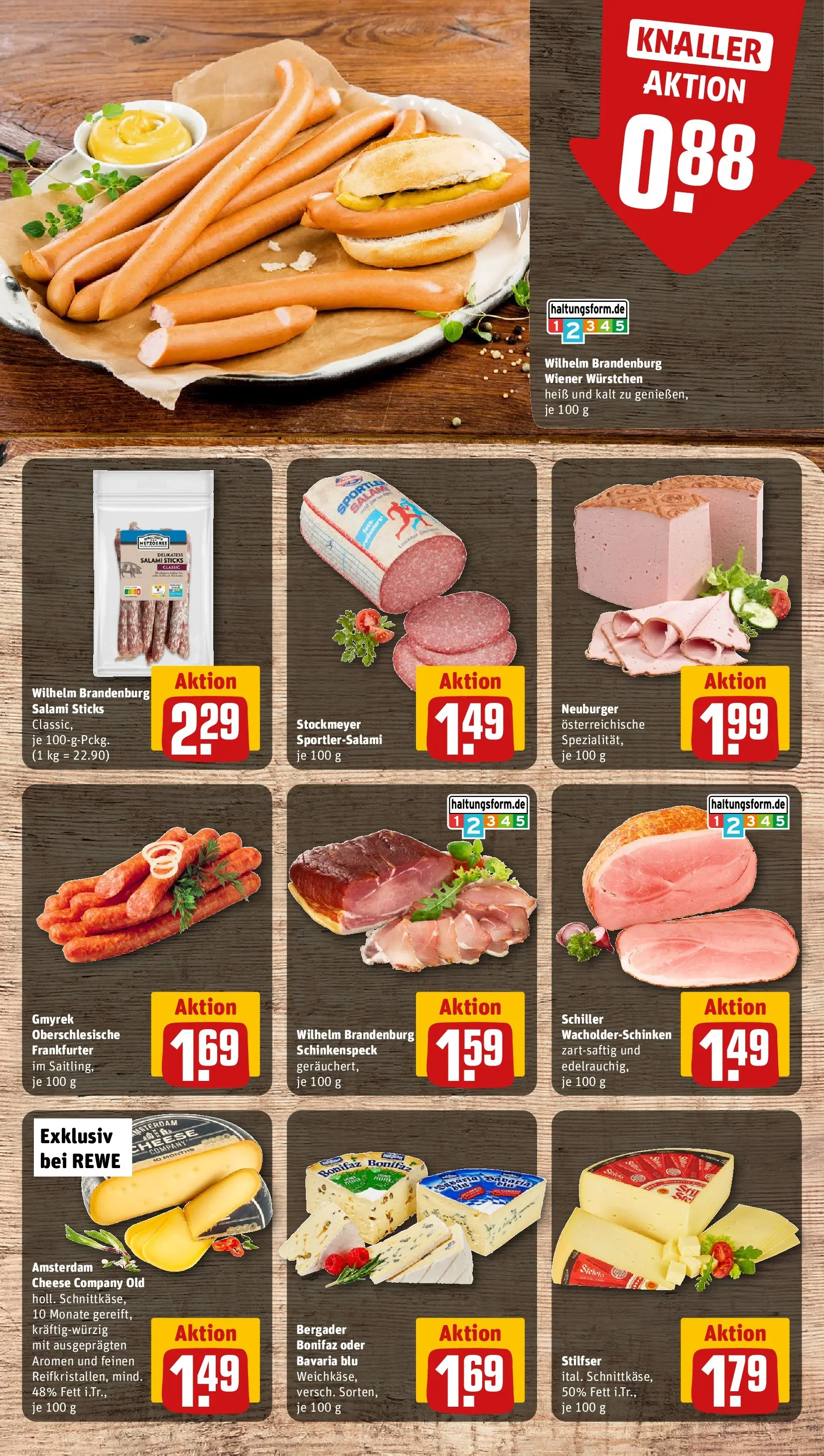 REWE Prospekt ab 27.07.2026 zum Blättern » Angebote | Seite: 10 | Produkte: Wiener wurstchen, Salami