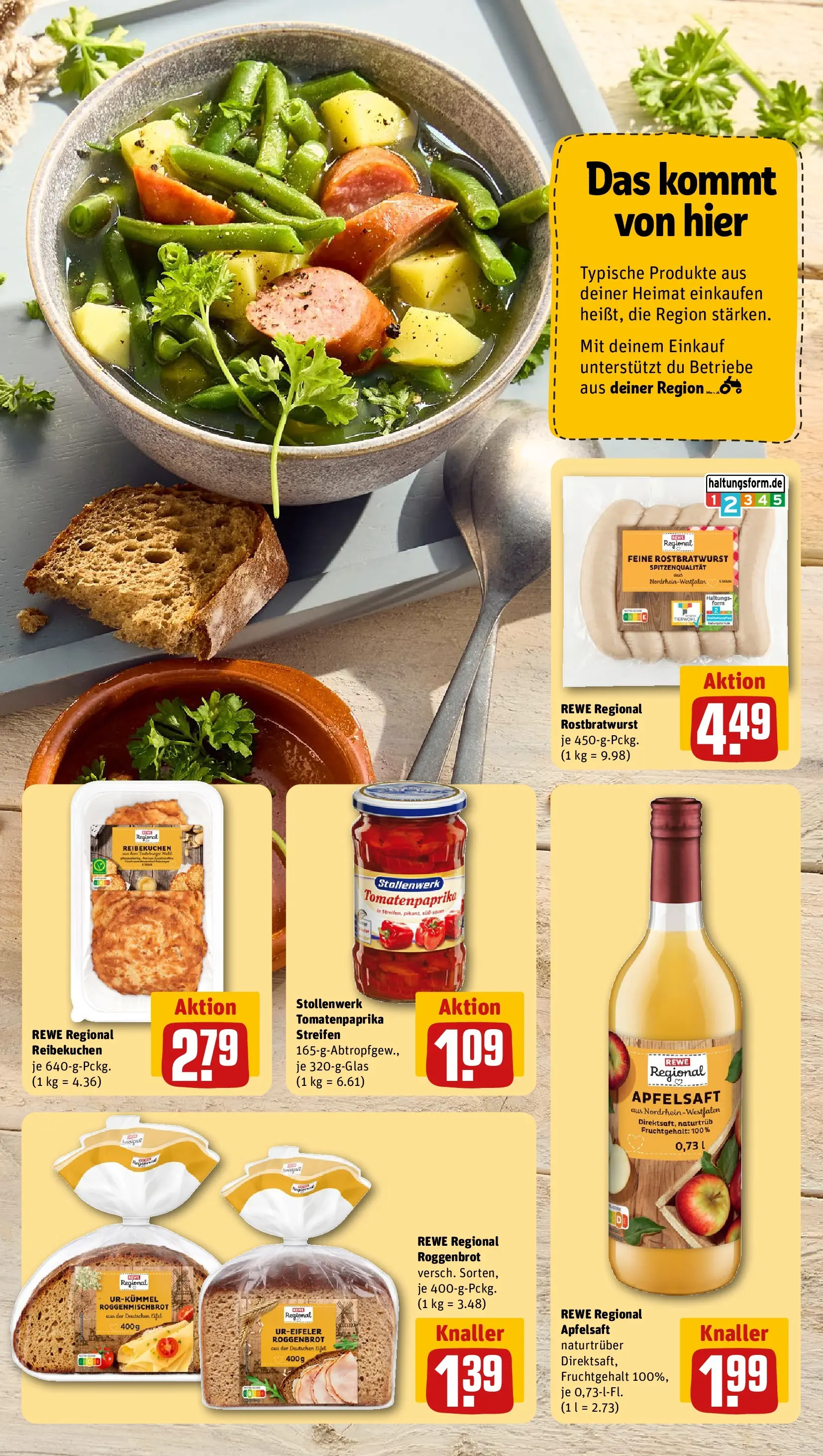 REWE Prospekt ab 27.07.2026 zum Blättern » Angebote | Seite: 5 | Produkte: Apfelsaft