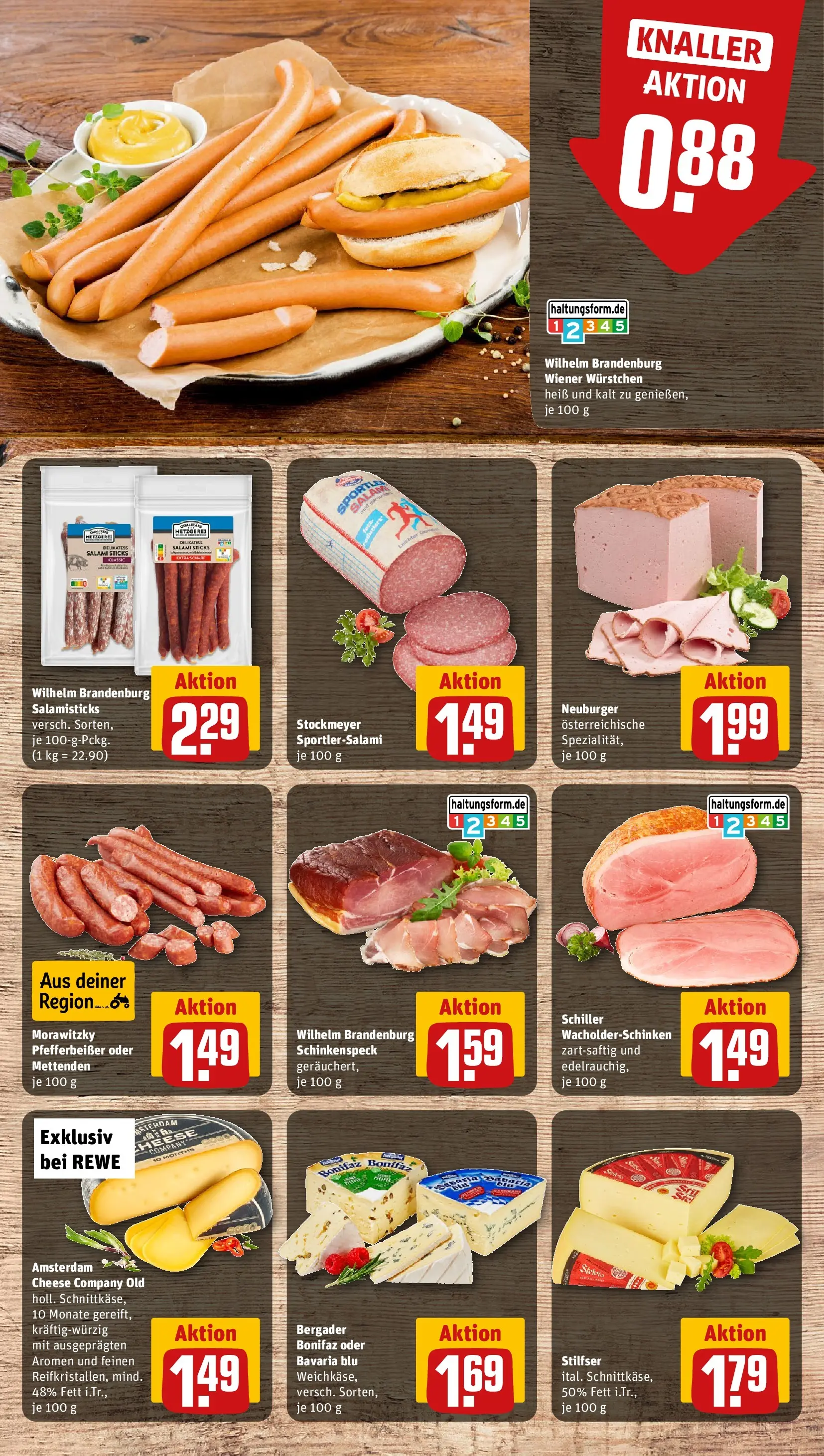 REWE Prospekt ab 27.07.2026 zum Blättern » Angebote | Seite: 10 | Produkte: Wiener wurstchen, Salami, Morawitzky