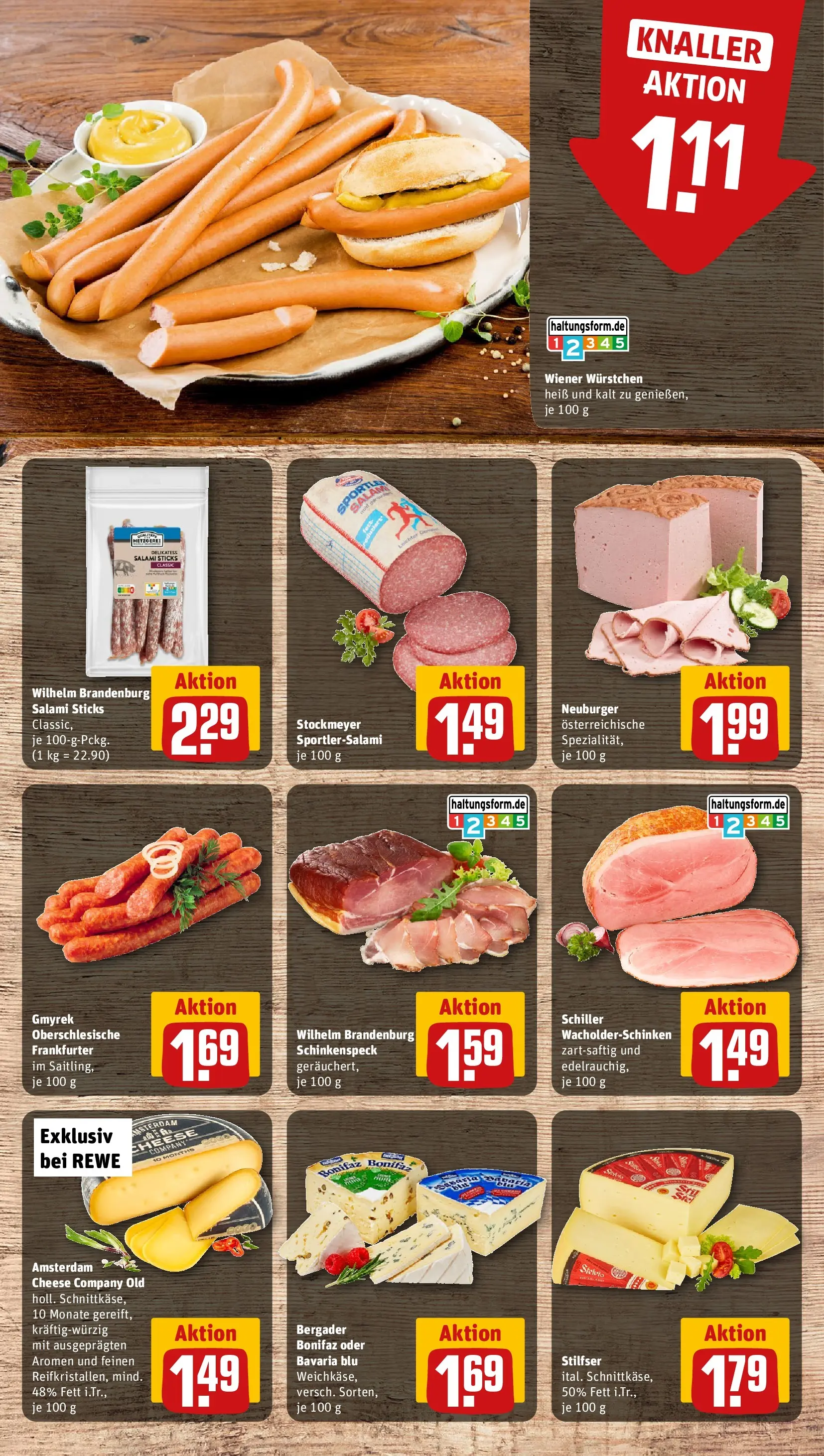 REWE Prospekt ab 27.07.2026 zum Blättern » Angebote | Seite: 10 | Produkte: Wiener wurstchen, Salami
