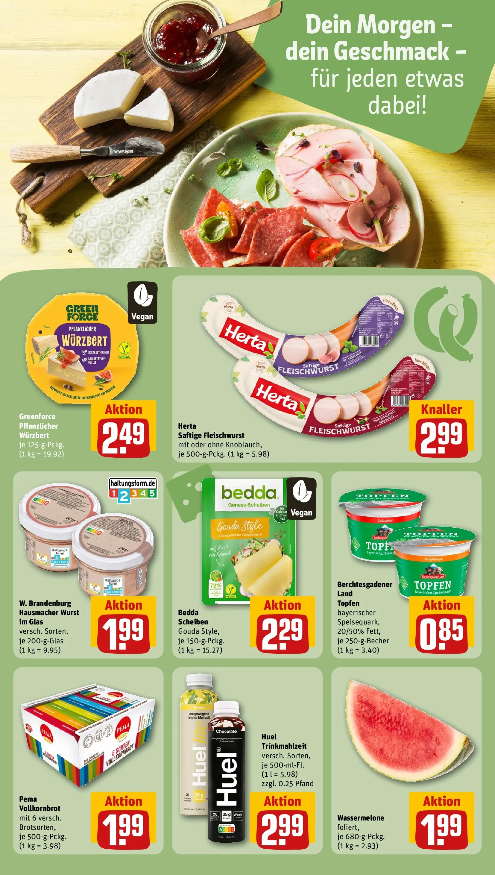 REWE Prospekt ab 27.07.2026 zum Blättern » Angebote | Seite: 16 | Produkte: Herta fleischwurst, Gouda, Vollkornbrot, Wurst