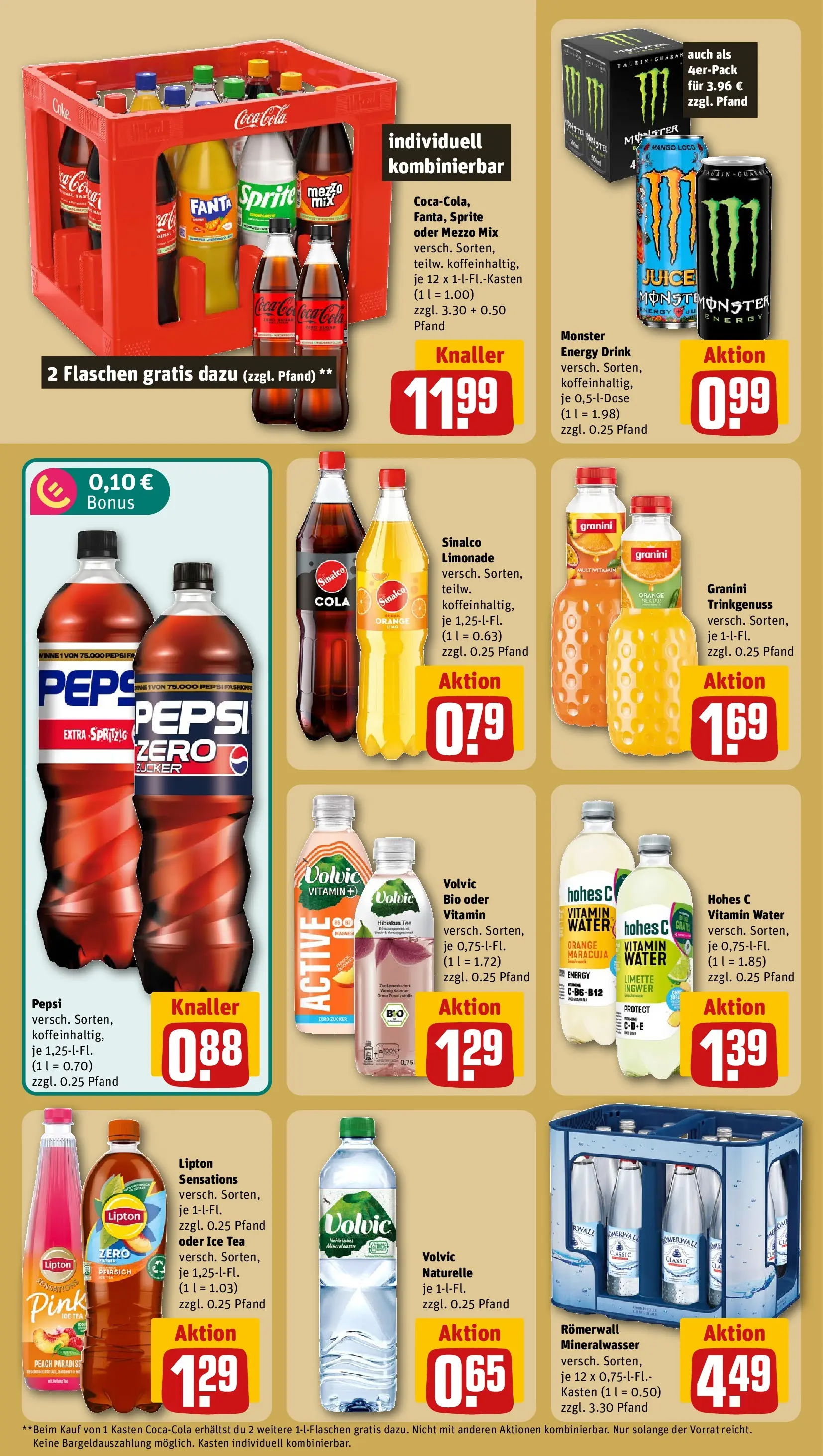 REWE Prospekt ab 27.07.2026 zum Blättern » Angebote | Seite: 18 | Produkte: Cola, Pepsi, Tee, Volvic