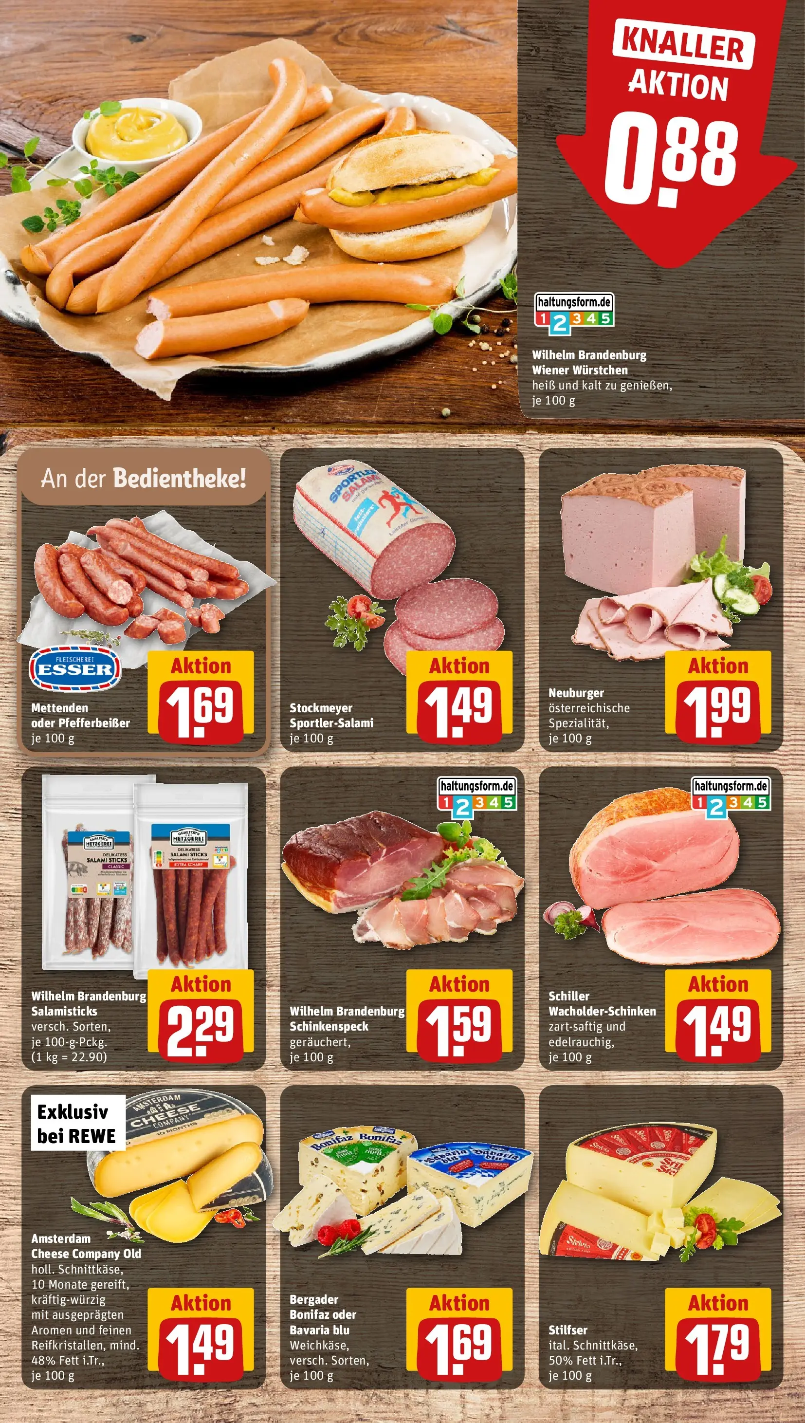 REWE Prospekt ab 27.07.2026 zum Blättern » Angebote | Seite: 9 | Produkte: Wiener wurstchen, Salami