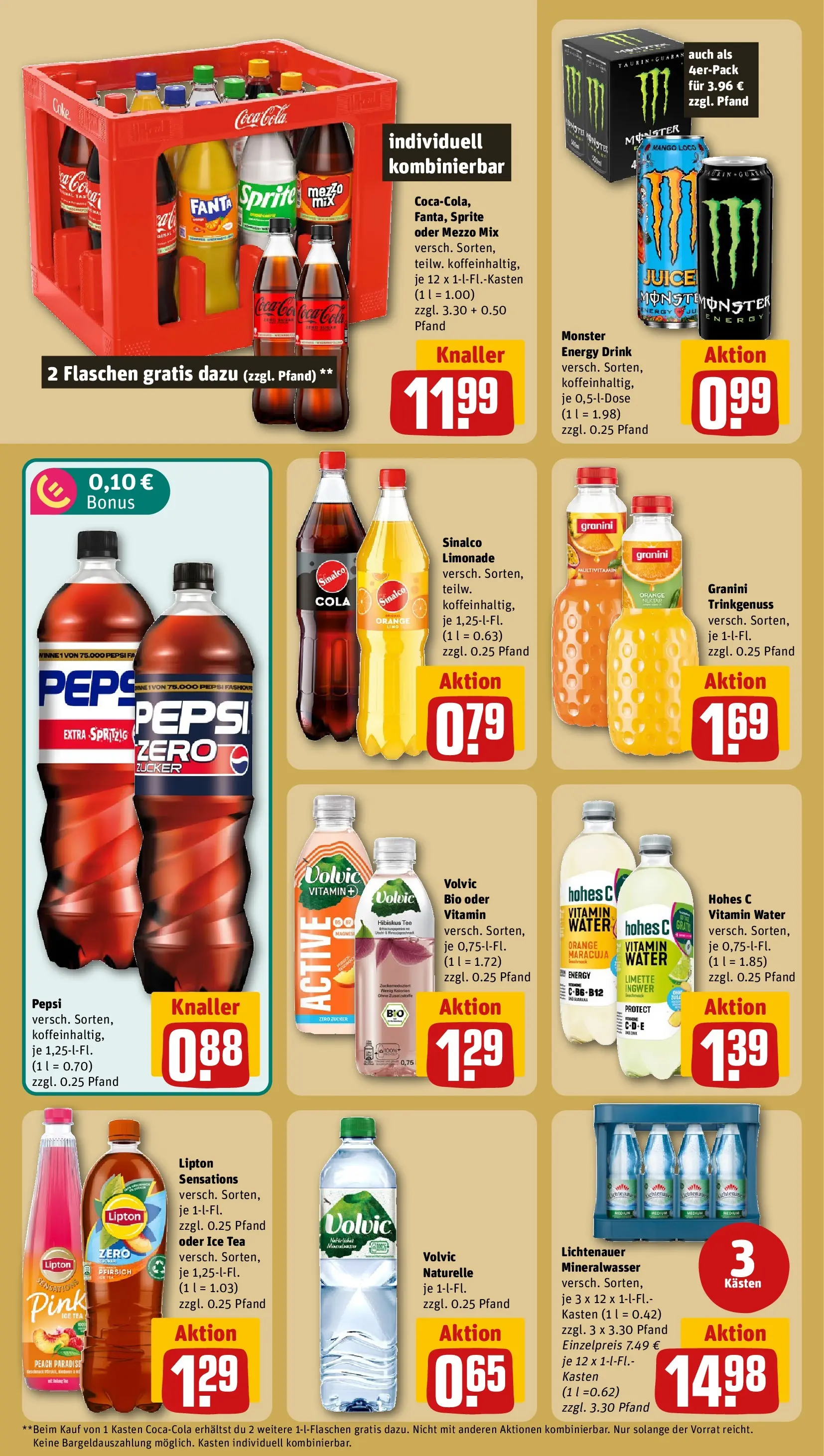 REWE Prospekt ab 27.07.2026 zum Blättern » Angebote | Seite: 20 | Produkte: Cola, Grat, Pfirsich, Volvic