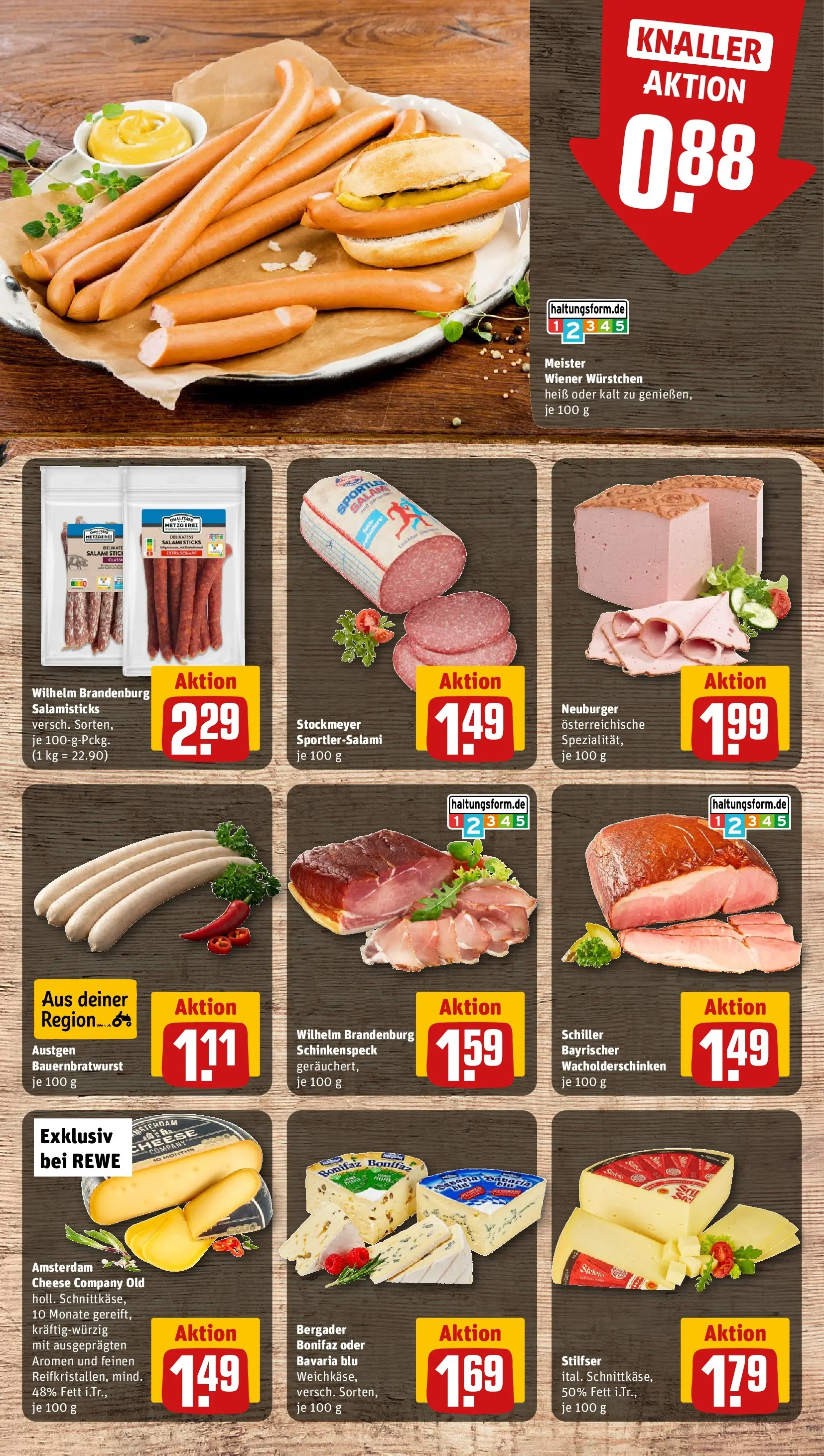 REWE Prospekt ab 27.07.2026 zum Blättern » Angebote | Seite: 12 | Produkte: Wiener wurstchen, Salami