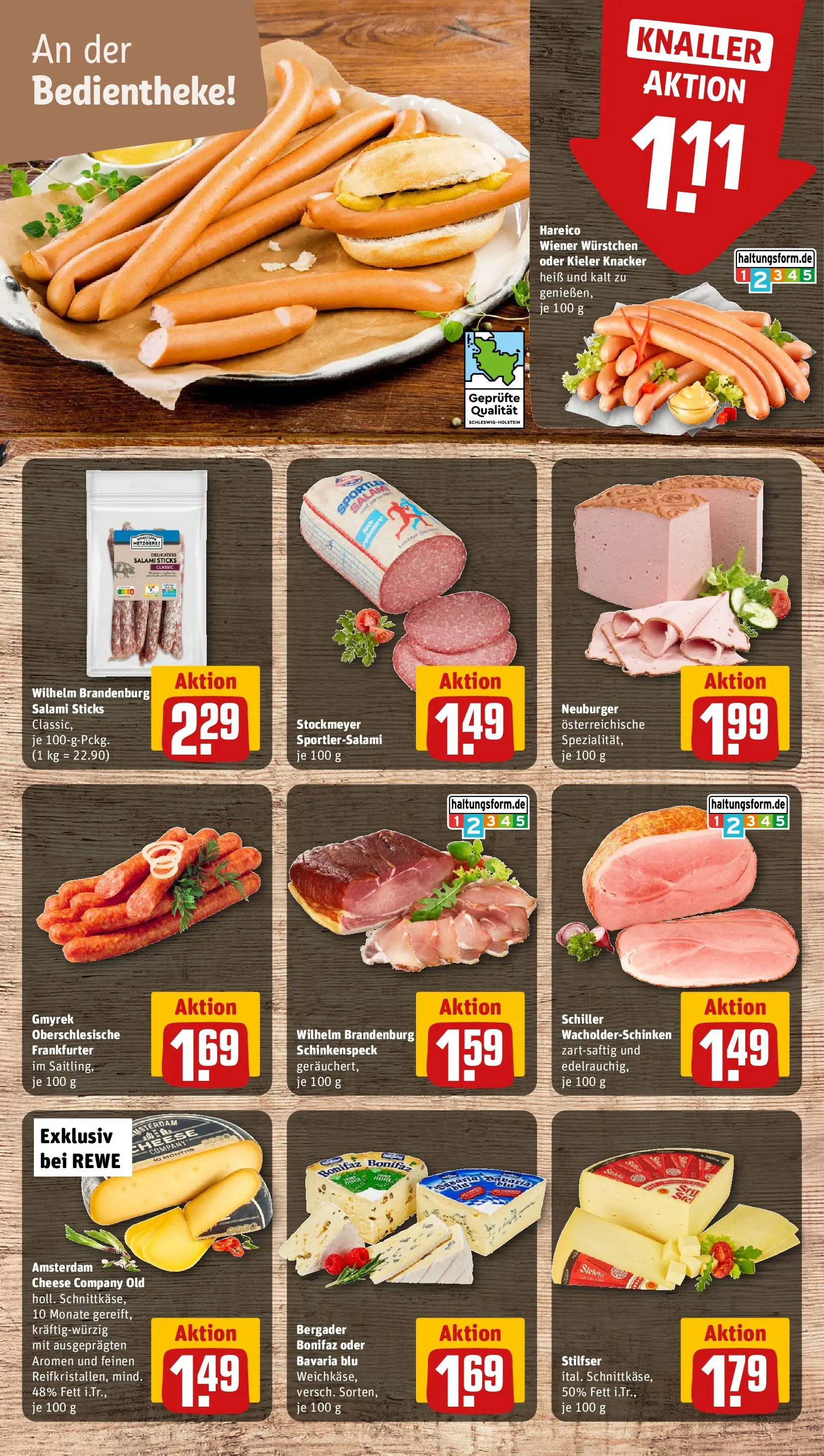 REWE Prospekt ab 27.07.2026 zum Blättern » Angebote | Seite: 10 | Produkte: Wiener wurstchen, Salami