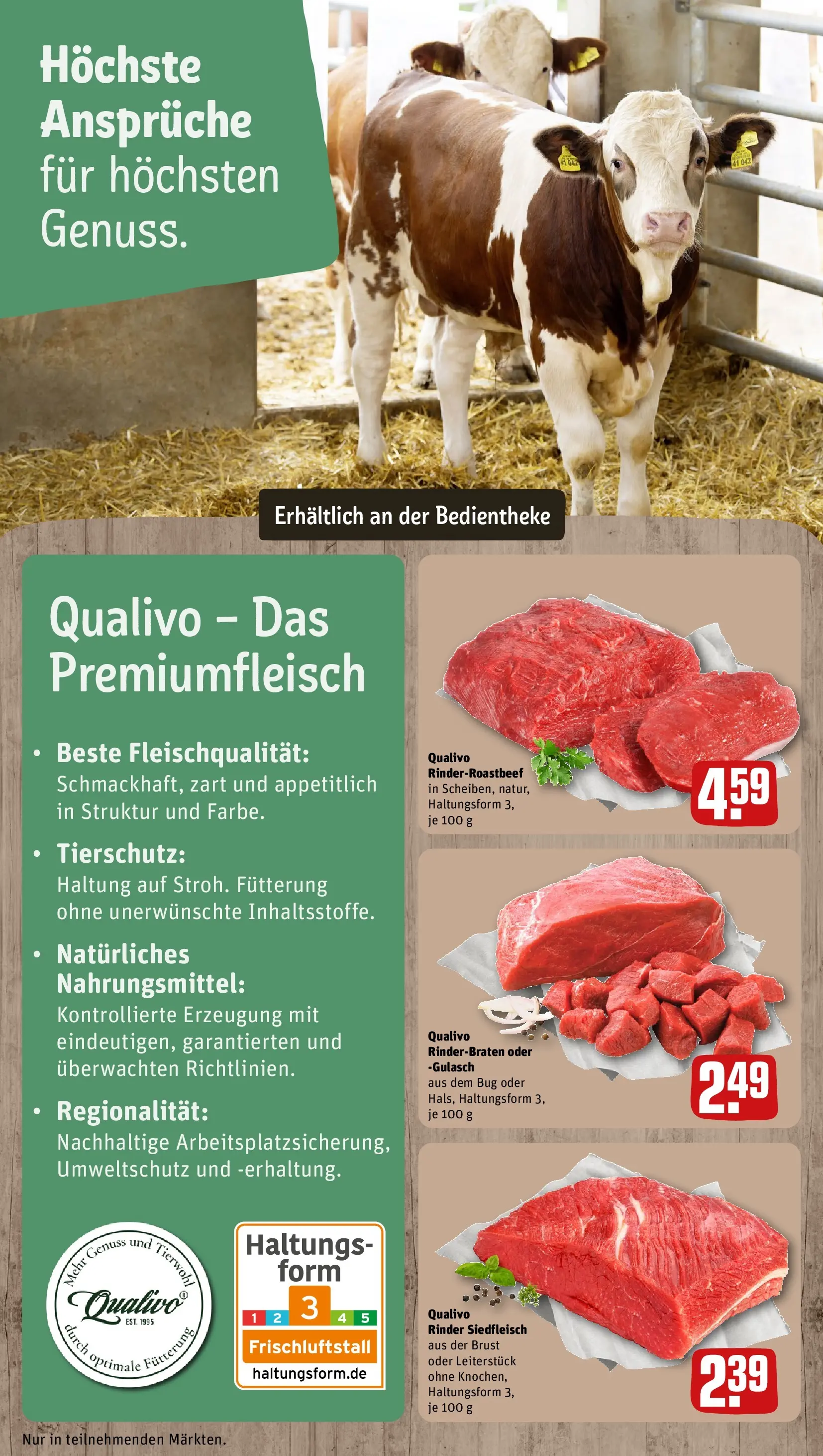 REWE Prospekt ab 27.07.2026 zum Blättern » Angebote | Seite: 14 | Produkte: Rinderbraten, Gulasch