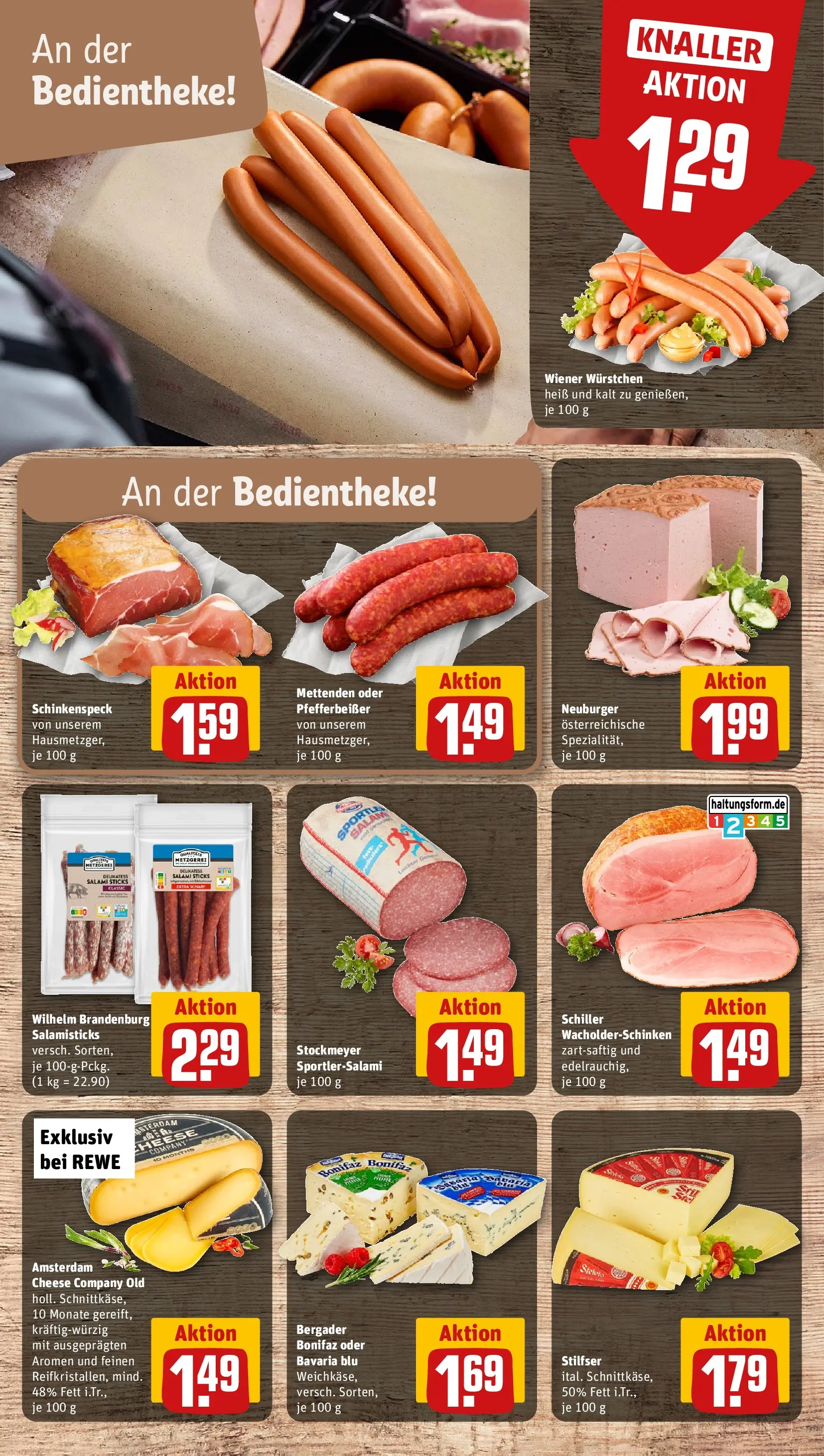 REWE Prospekt ab 27.07.2026 zum Blättern » Angebote | Seite: 9 | Produkte: Wiener wurstchen, Salami
