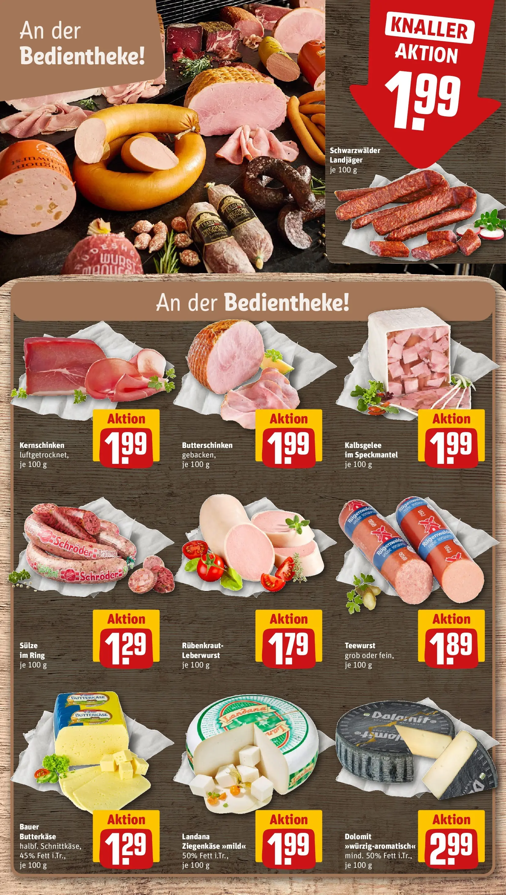 REWE Prospekt ab 27.07.2026 zum Blättern » Angebote | Seite: 9 | Produkte: Ziegenkäse, Wurst