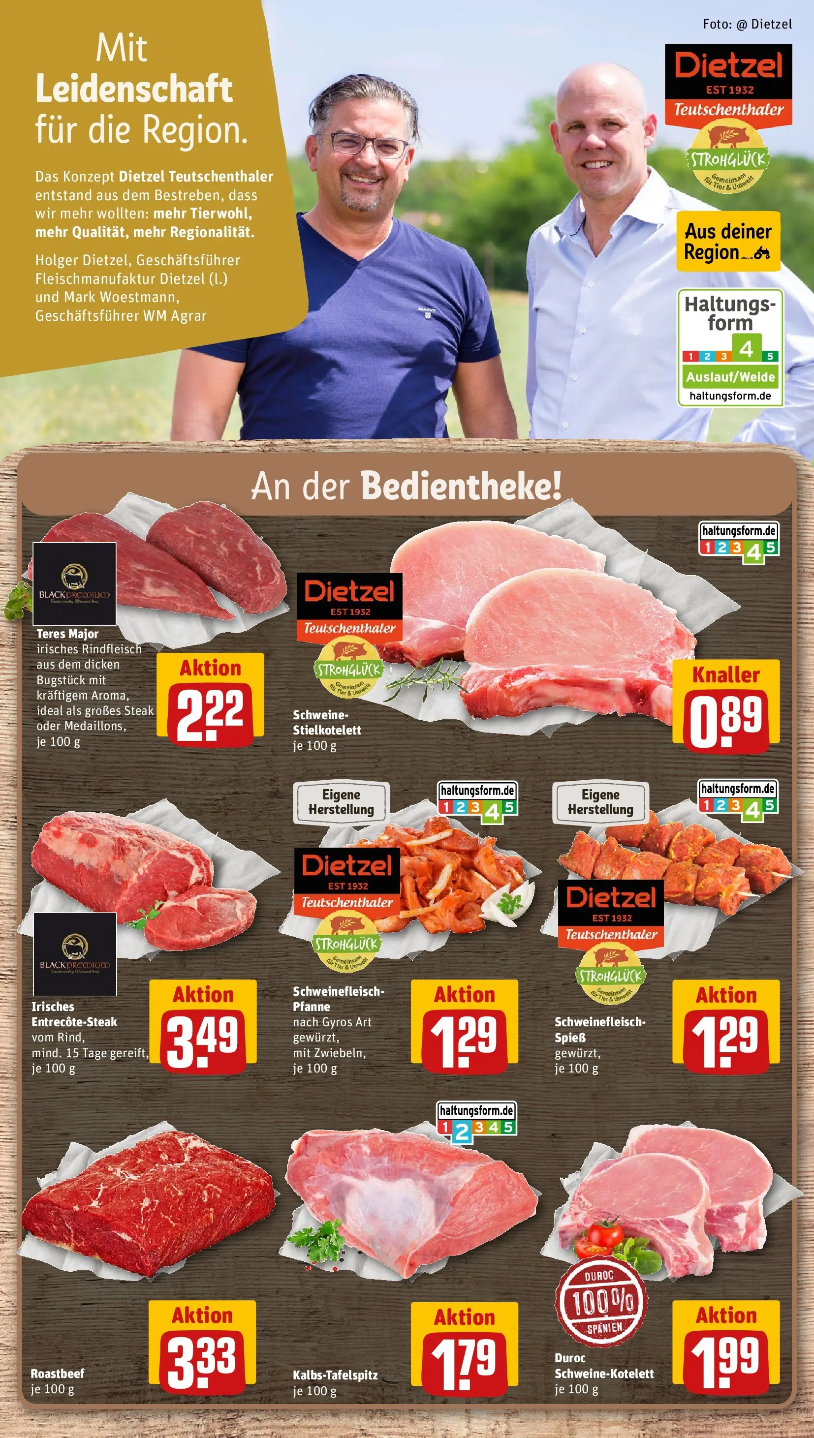 REWE Prospekt ab 27.07.2026 zum Blättern » Angebote | Seite: 8 | Produkte: Roastbeef, Gyros, Schweinefleisch, Rindfleisch
